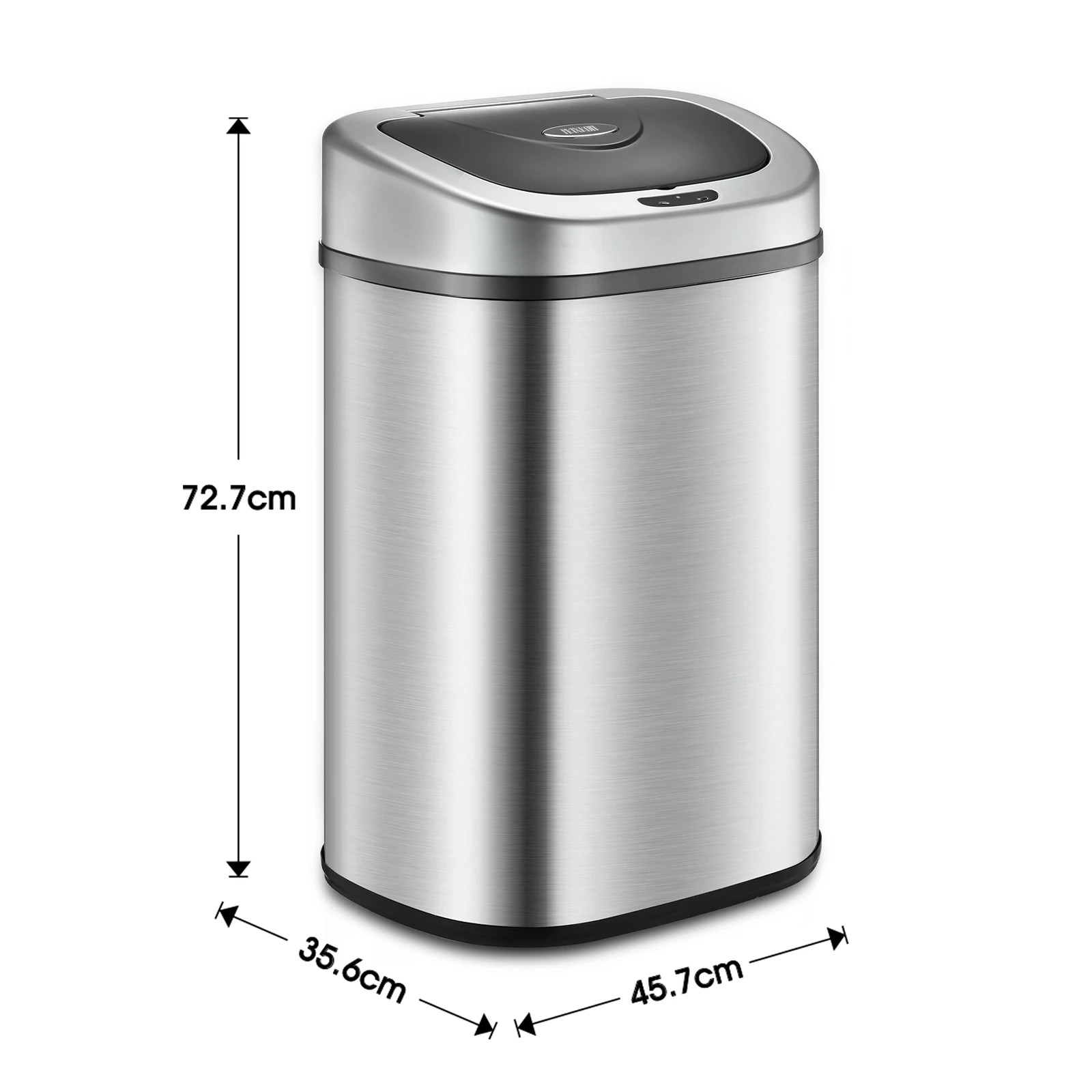 1 Maxkon 80L Sensor Dustbin Recycling Rubbish Bin Kitchen Trash Can Automatic Bins Waste Garbage TrashCan Stainless Steel, 1 of 5