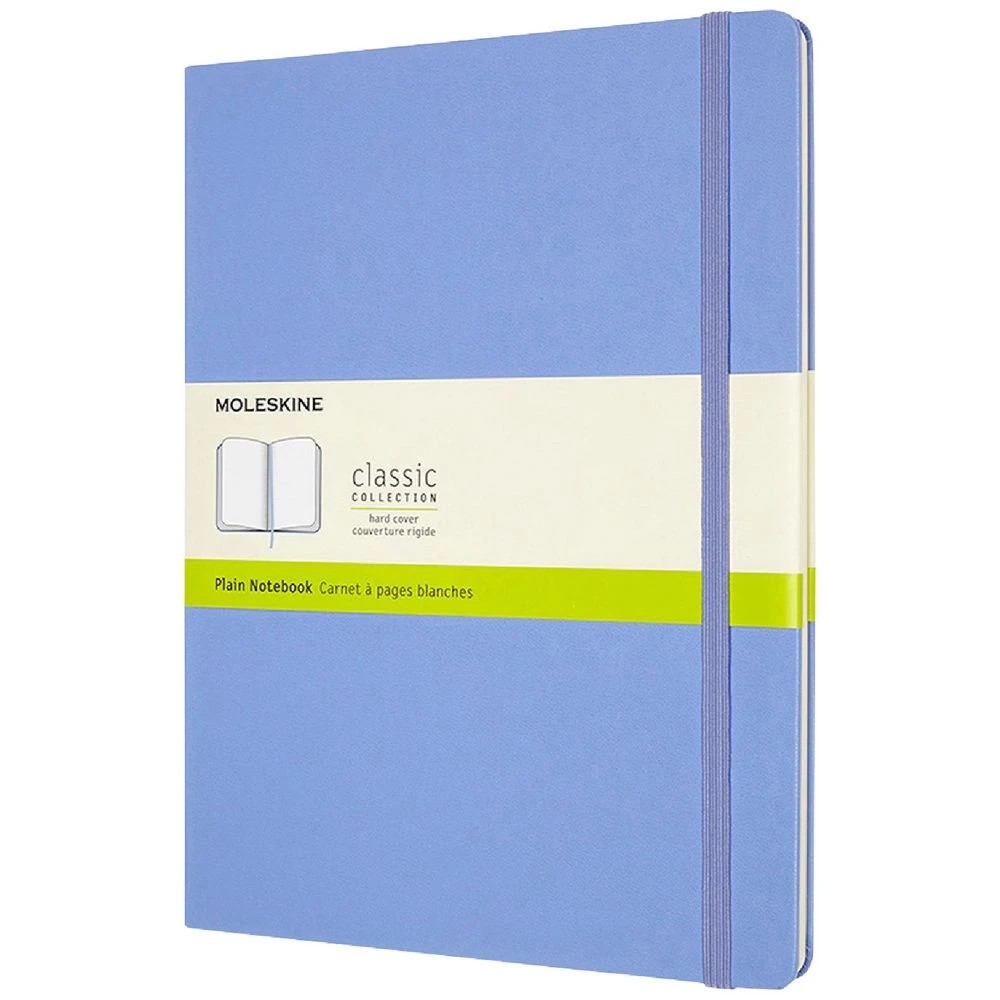1 Moleskine Classic Hardcover Notebook XL 192Pg Hydrangea Blue, 1 of 5