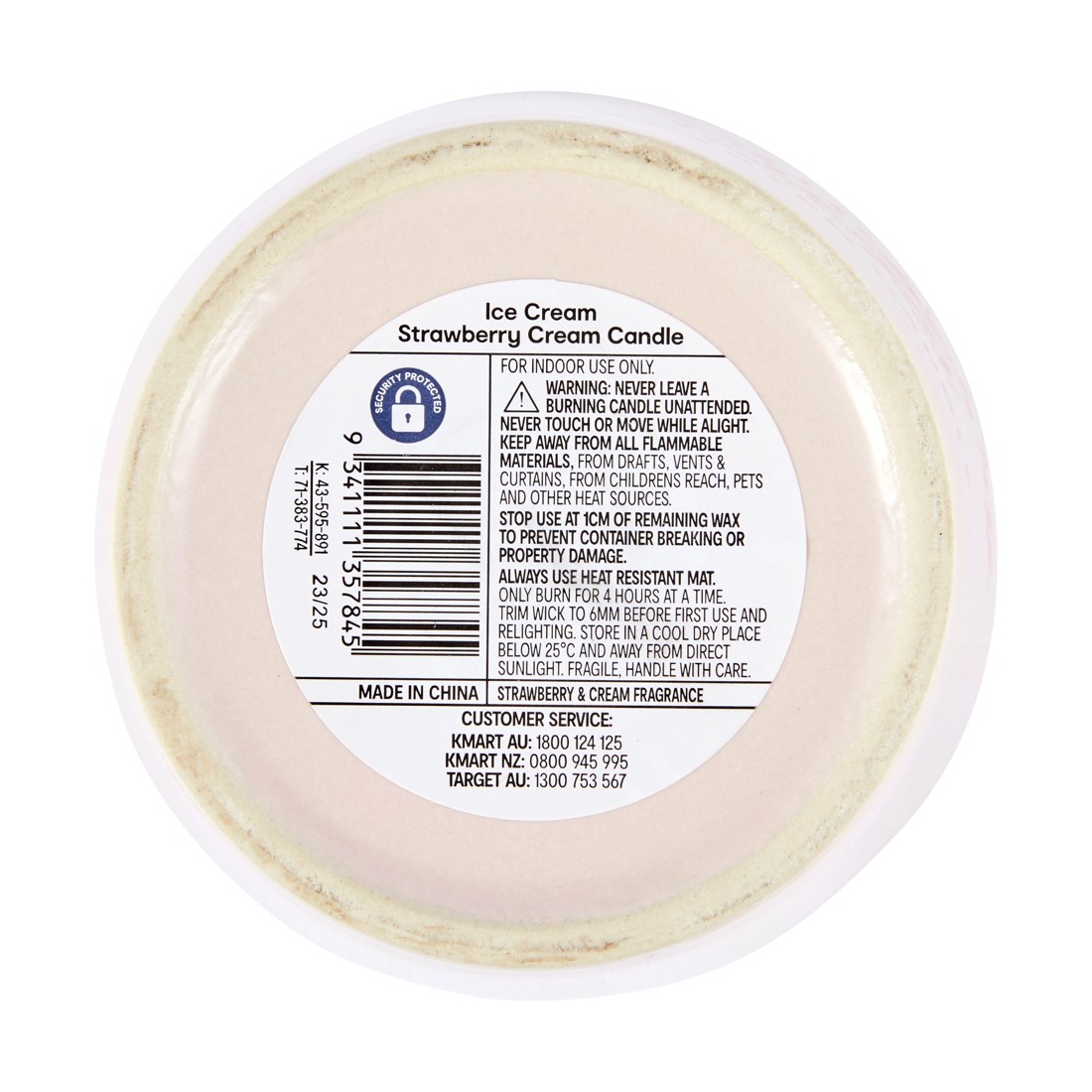 6 Strawberry Cream Ice Cream Candle, 6 of 6