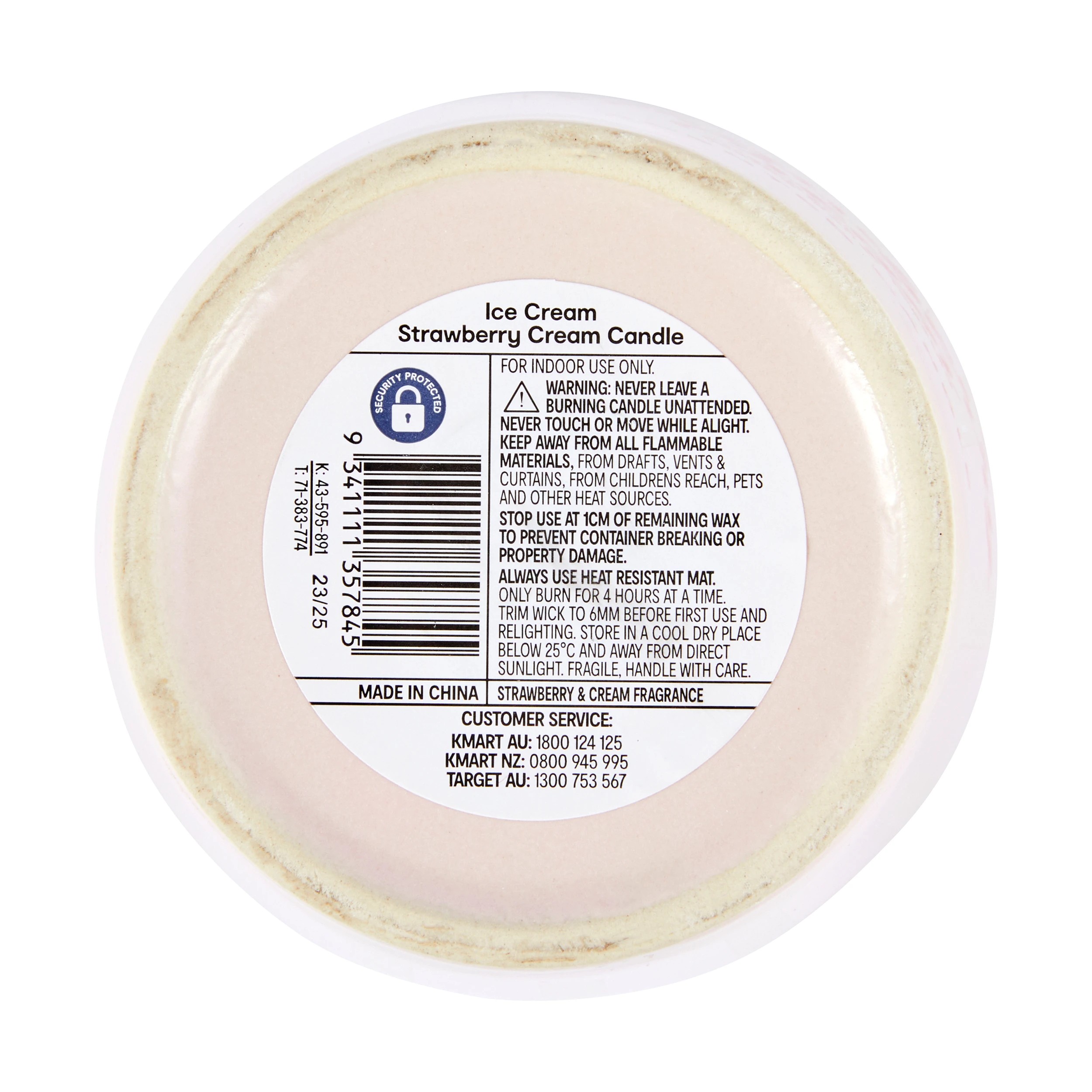 6 Strawberry Cream Ice Cream Candle, 6 of 6