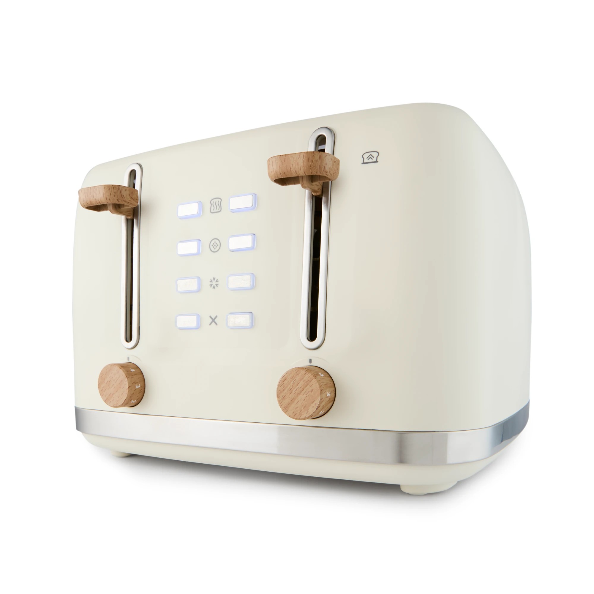 2 4 Slice Toaster - Off White, 2 of 8