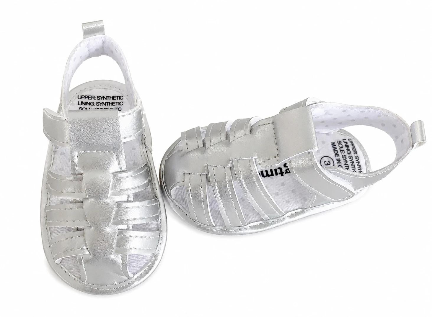 1 Snugtime Silver Sandal Size 5 SILVER, 1 of 5