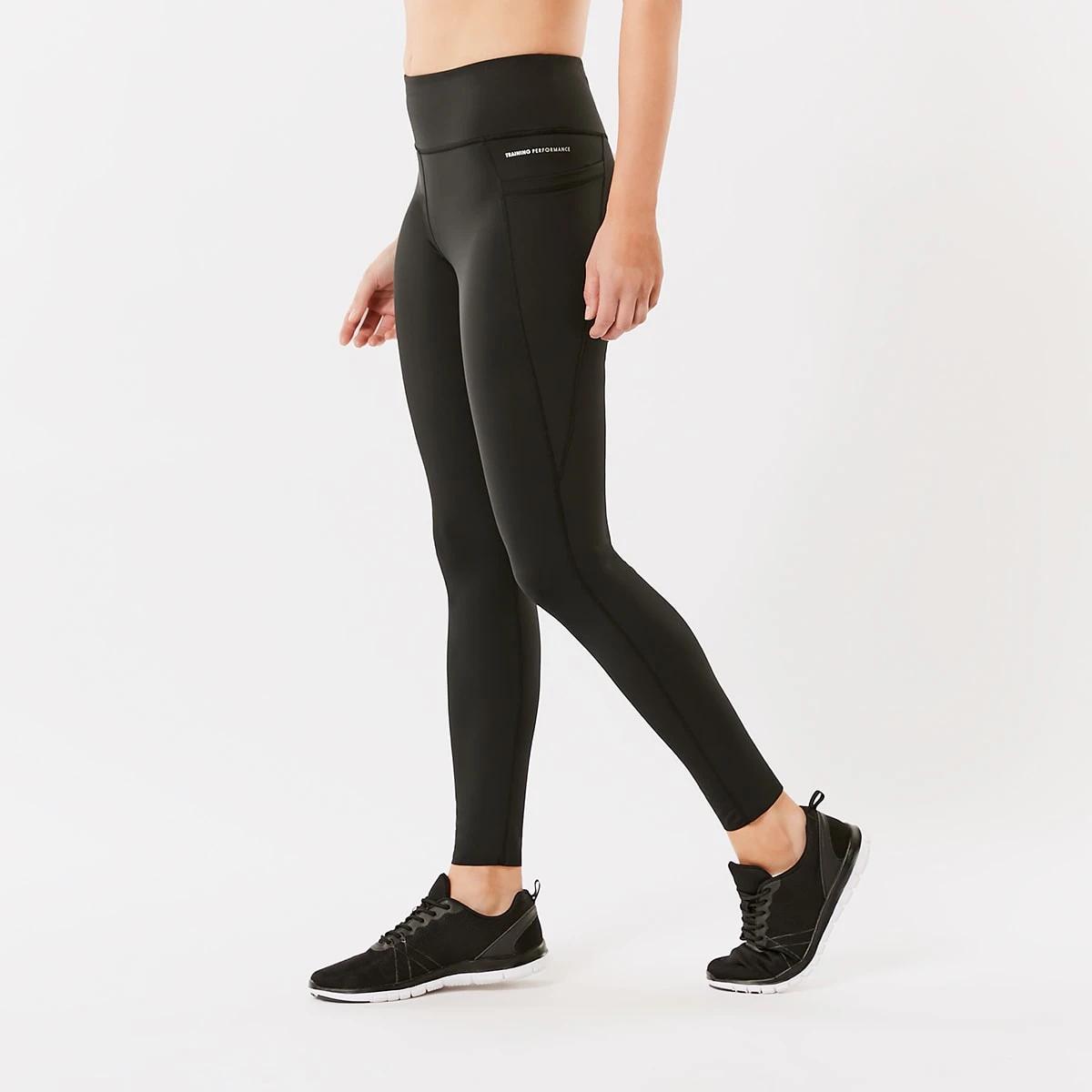 3 Active Womens Full Length Training Leggings BLACK, 3 of 6