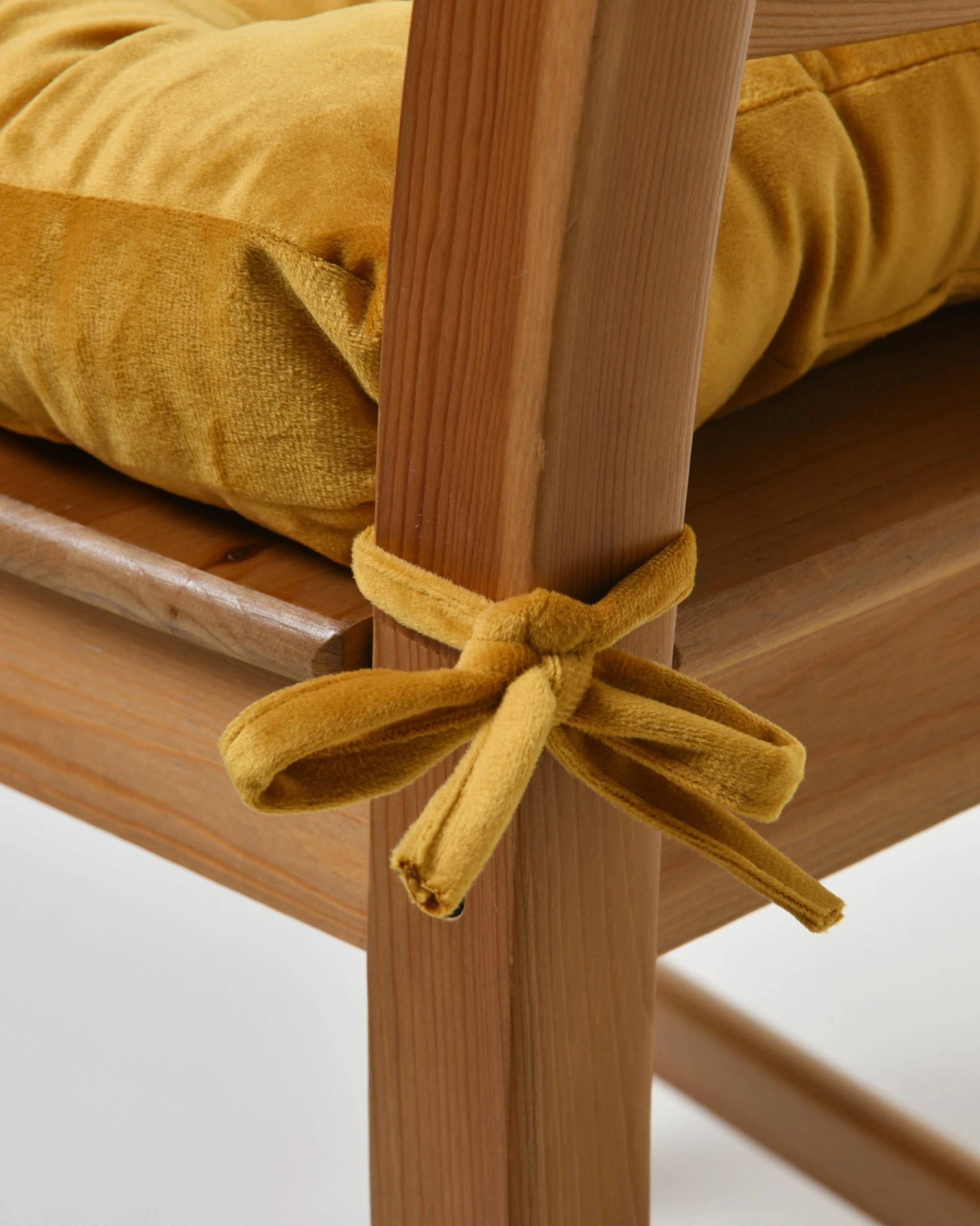 5 Cadence & Co. Vivienne Velvet Seat Cushion 4 Pack - Marigold, 5 of 7