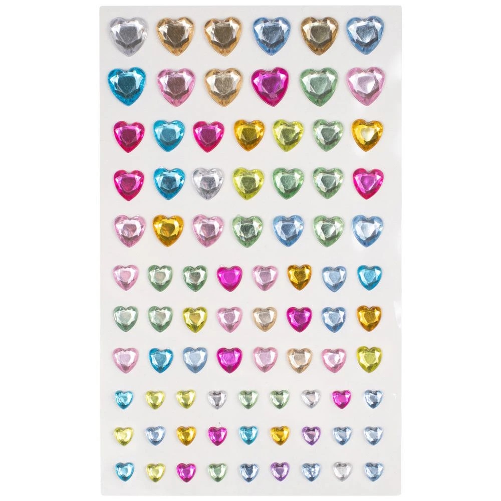 2 Kadink Rhinestone Heart Stickers 80 Pack, 2 of 3