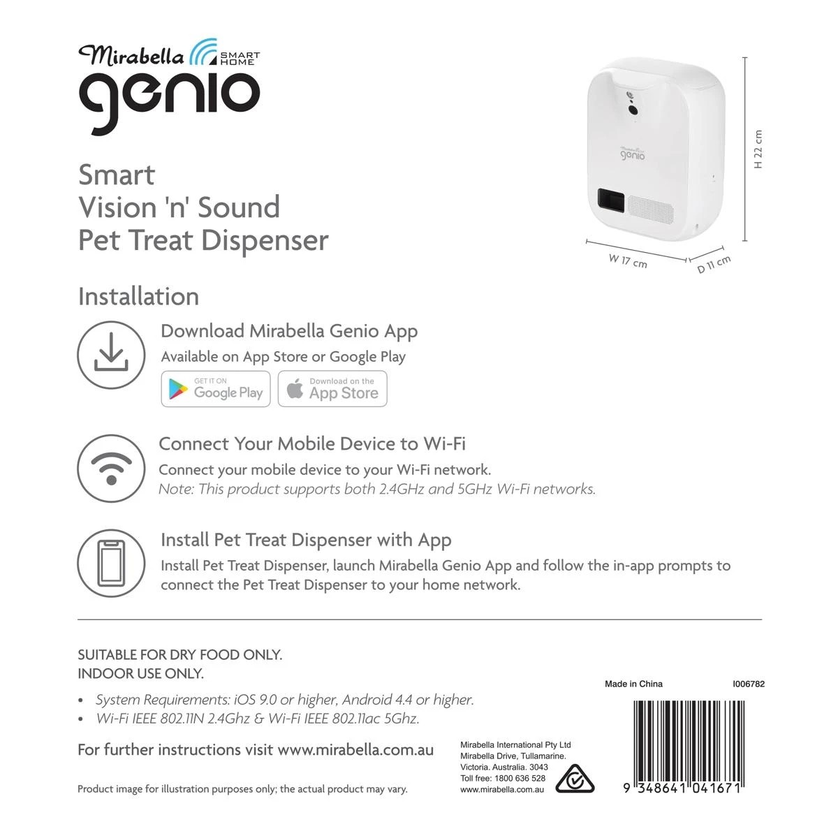 3 Mirabella Genio Smart Vision 'n' Sound Pet Treat Dispenser, 3 of 6