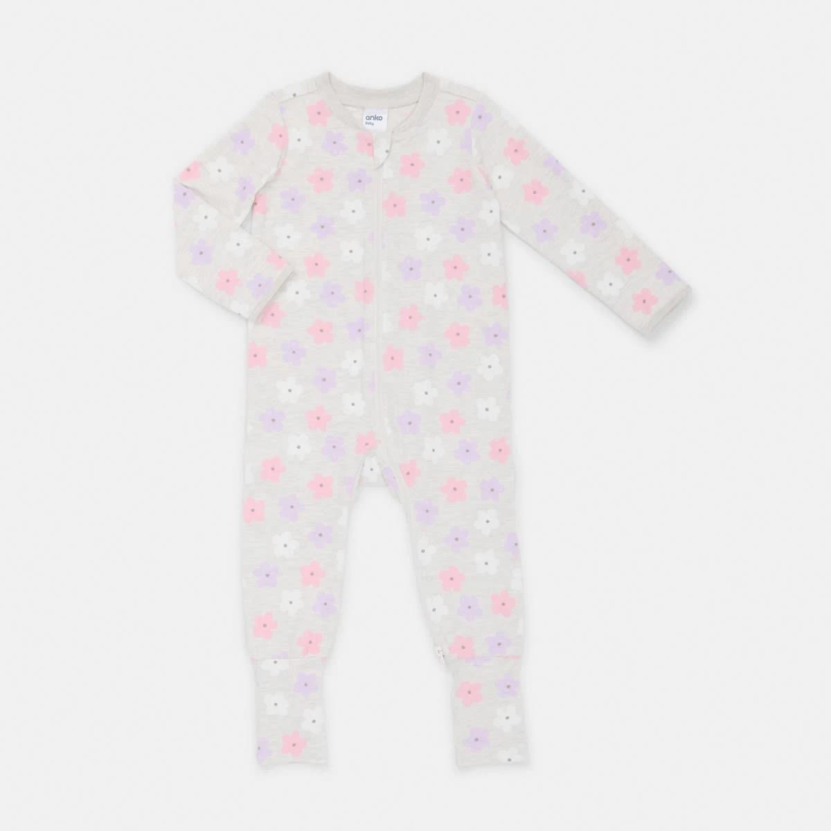 1 Turn Cuff Coverall Hny Floral, 1 of 3