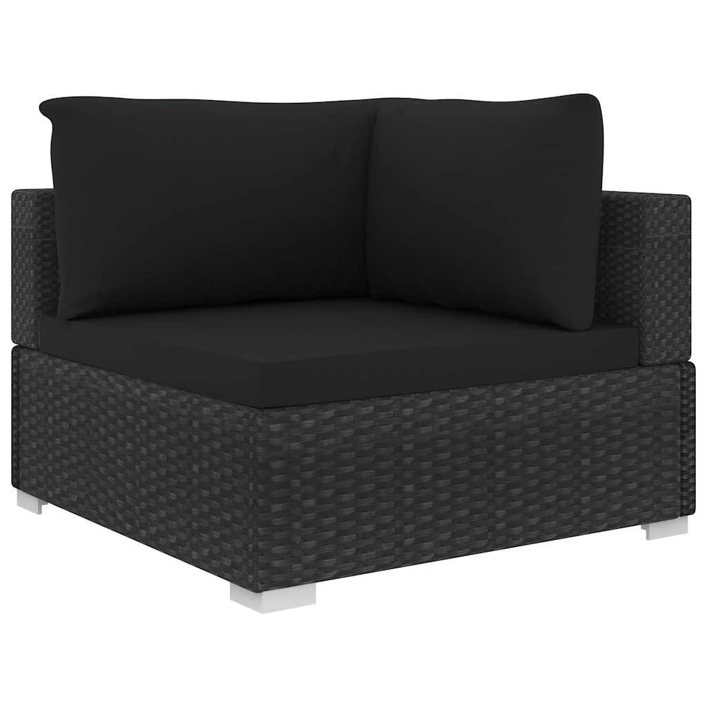 4 vidaXL Garden sofa set Modular - Black, 4 of 9