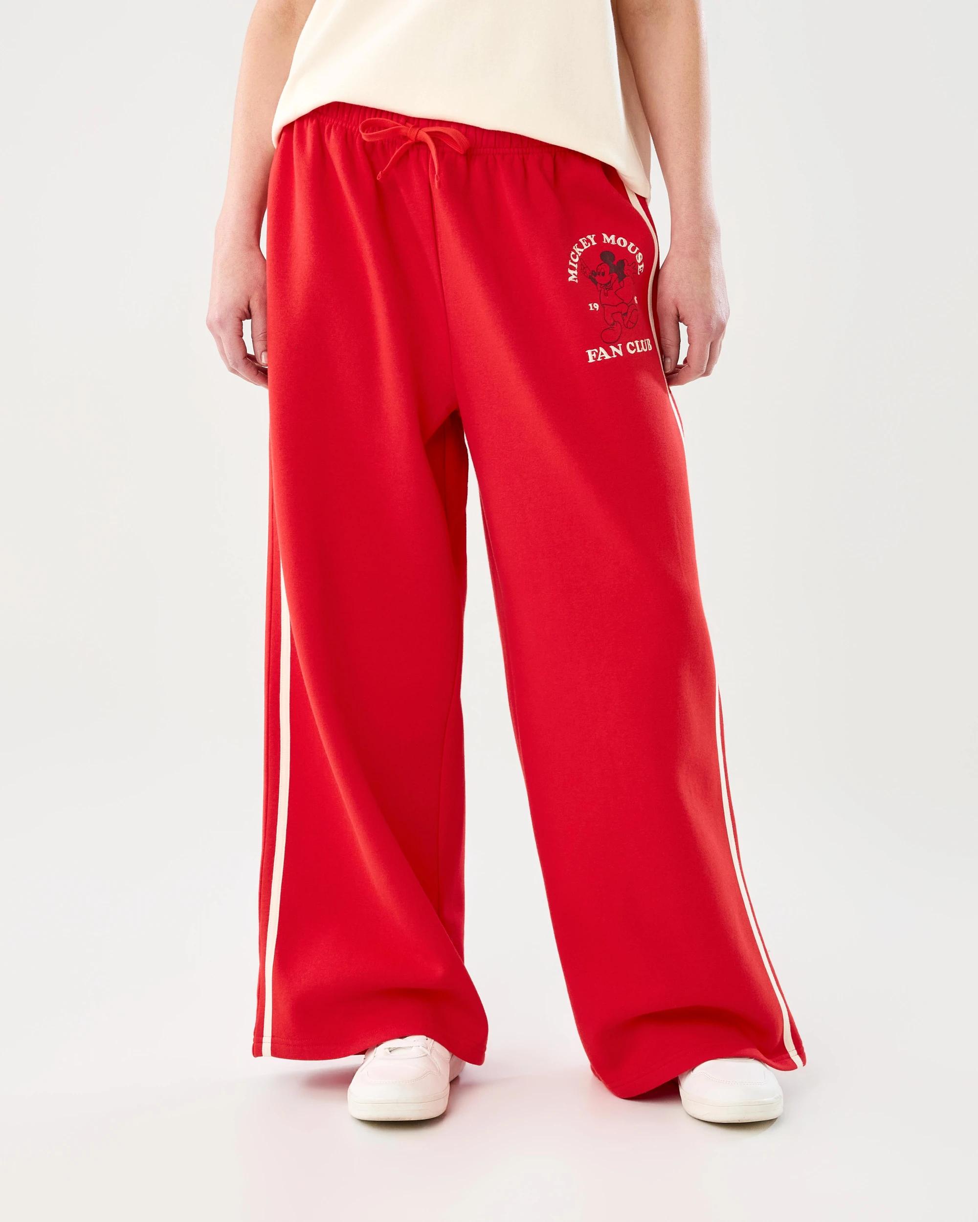 1 Mickey Mouse License Wide Leg Trackpants Mickey M, 1 of 7