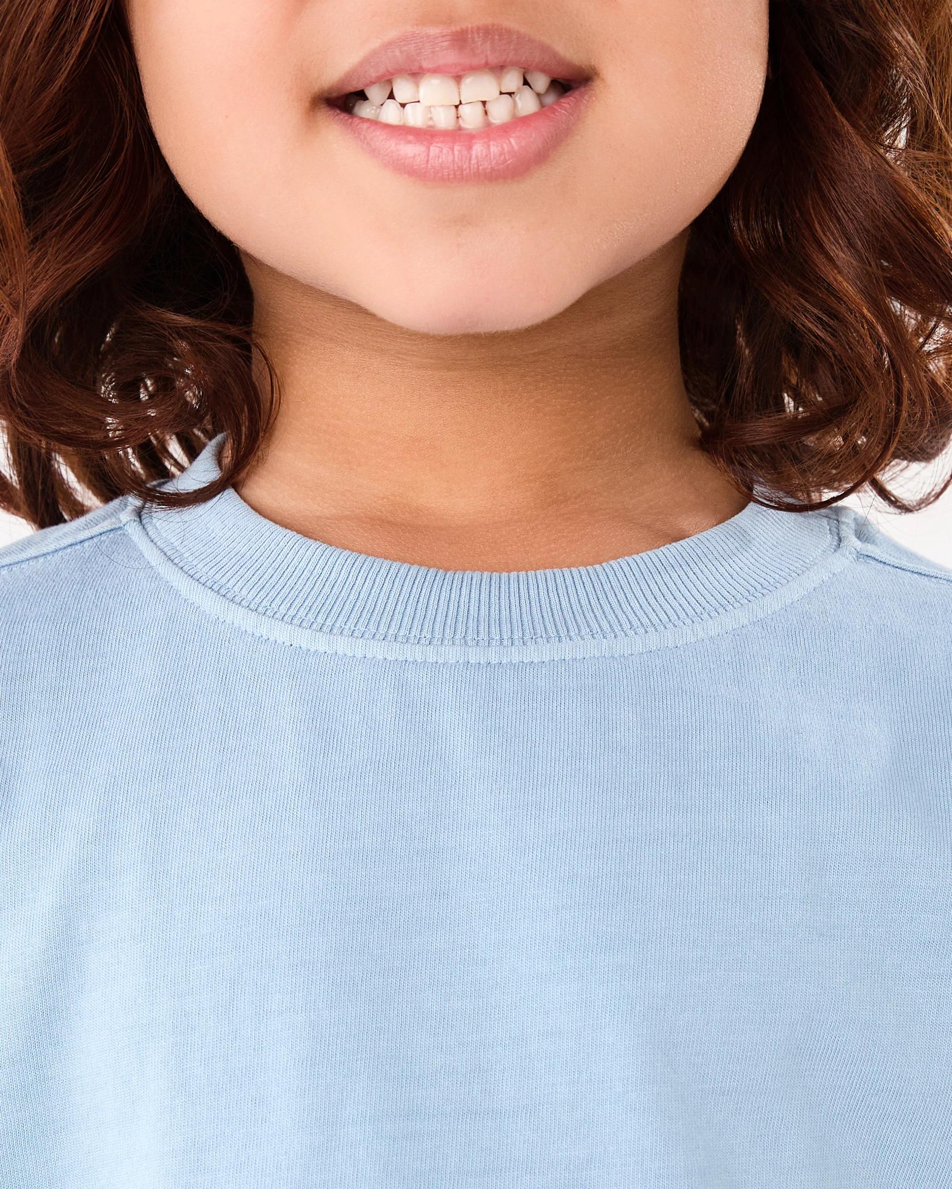 4 Oversized Washed T-shirt Faded Blue, 4 of 7