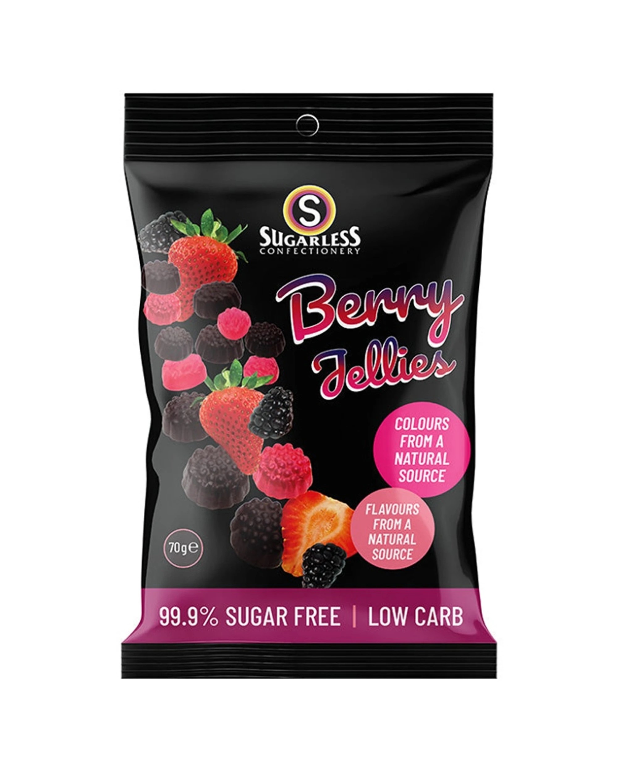 1 Sugarless Confectionery Co Berry Mix Jellies 70g, 1 of 1