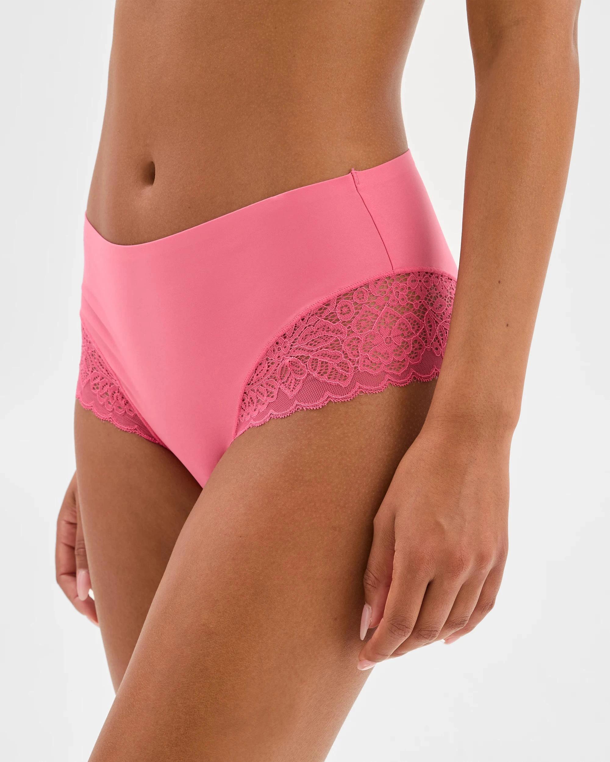 3 Target Womens Luna Smooth Touch Lace Bonded Waist Midi Briefs 2 Pack FRUIT DOVE, 3 of 4