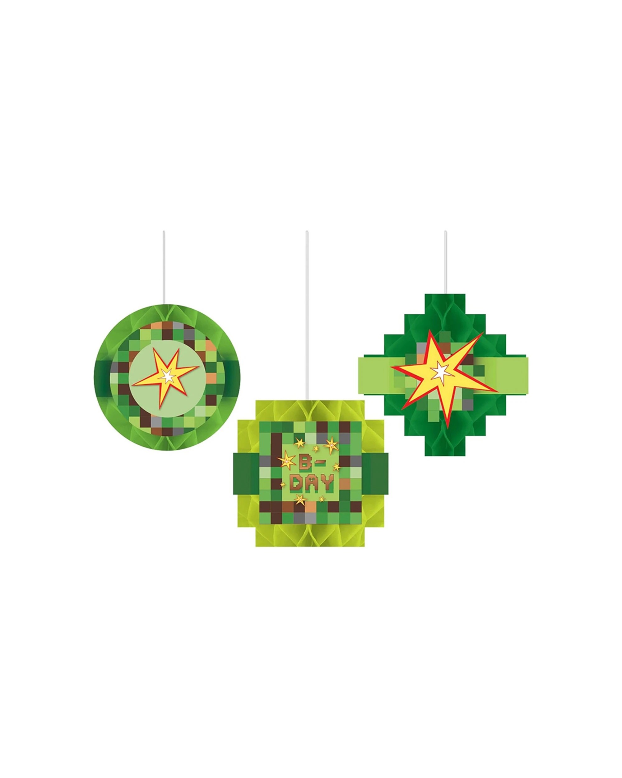 1 Anagram 3pc TNT Party Honeycomb Kids Birthday Hanging Decorations Set - Multi, 1 of 2