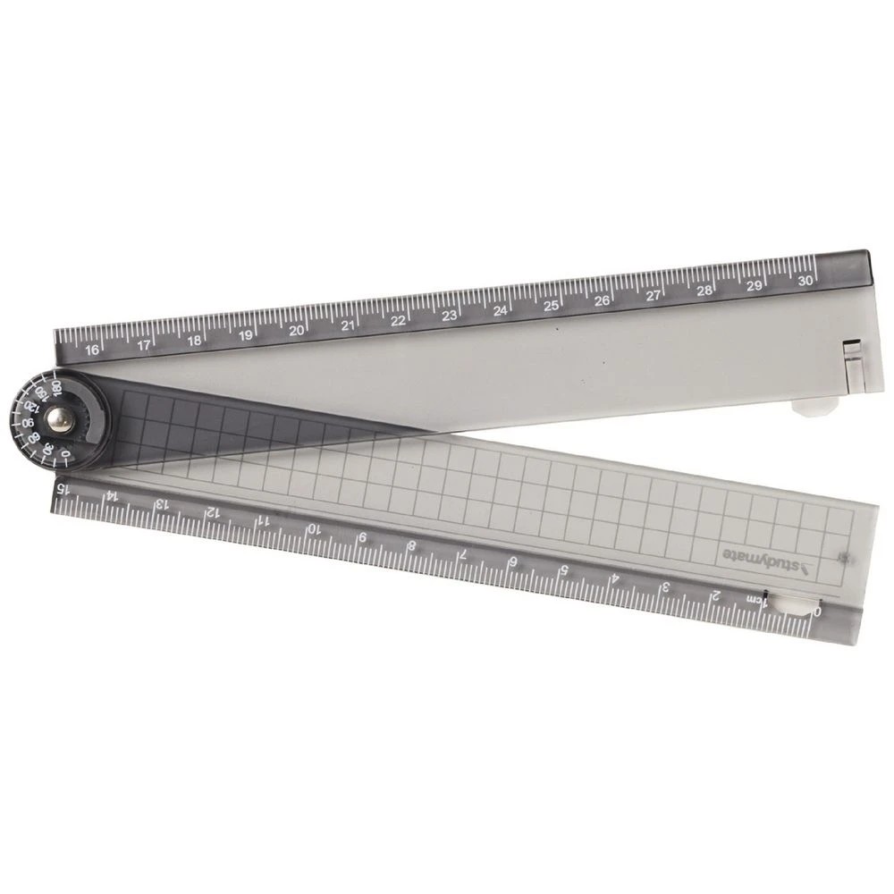 4 Studymate Foldable Ruler 30cm Black, 4 of 5