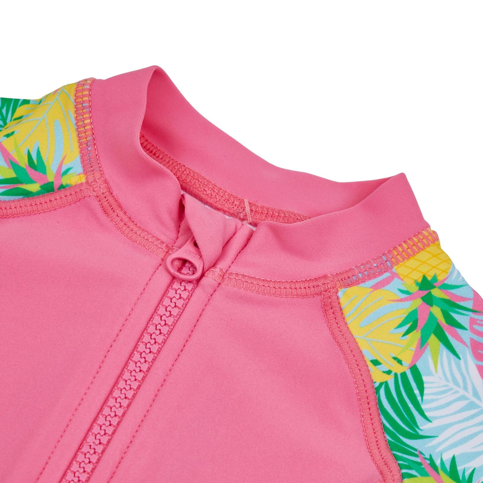 5 Big Softies 2pc Swimsuit & Hat PINK TROPICAL, 5 of 7