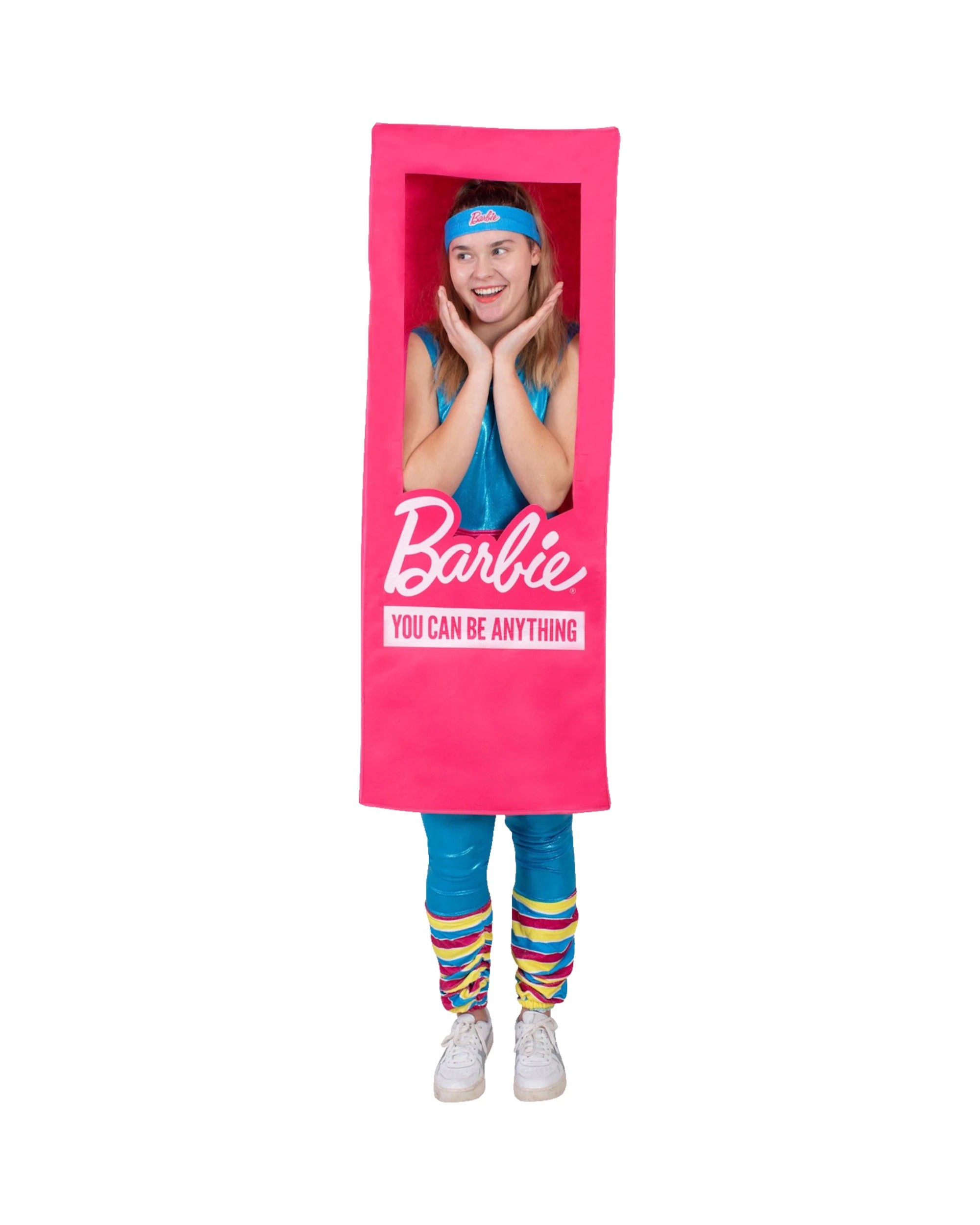 2 Barbie Barbie Adults Lifesize Doll Box Costume - Adults - Pink, 2 of 3