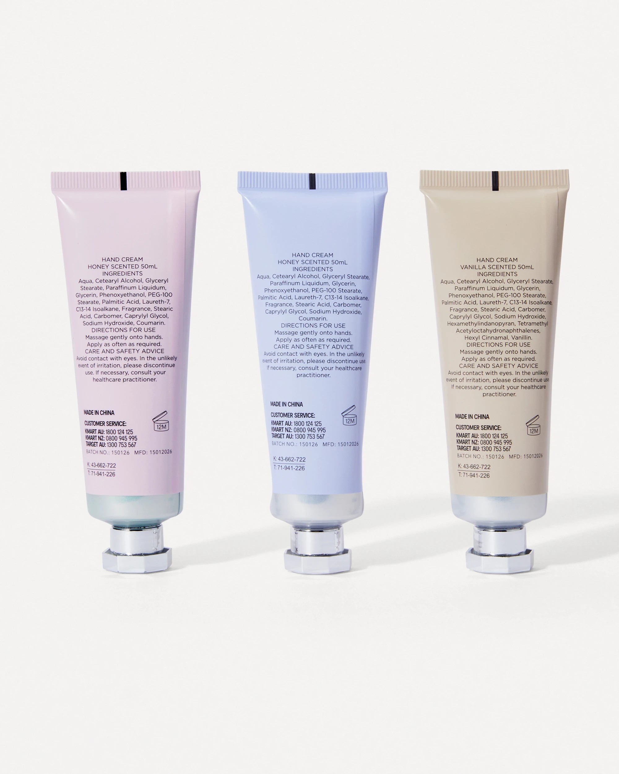 2 OXX Bodycare Hand Cream Trio - Honey and Vanilla Scented, 2 of 5