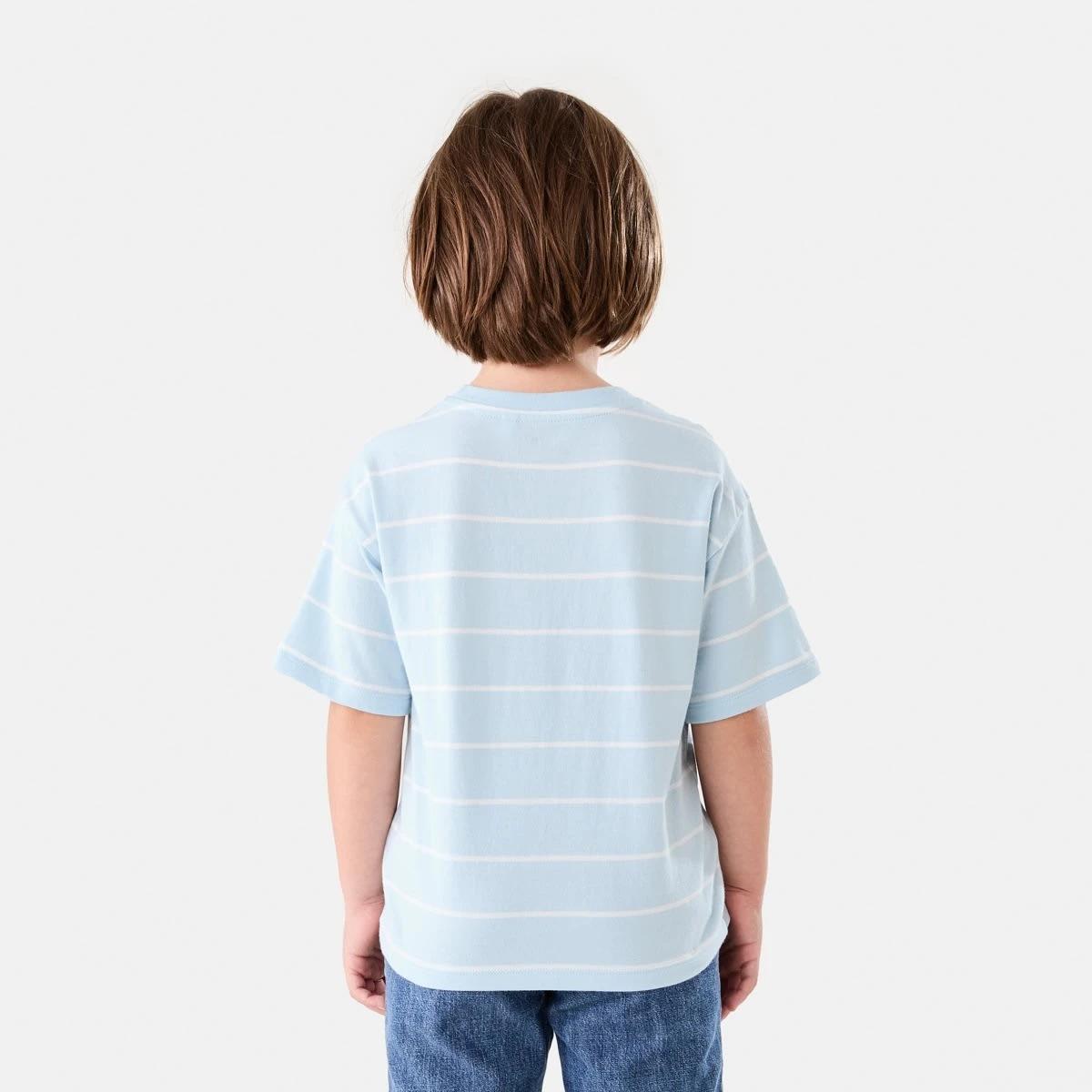 2 Stripe T-shirt THICK AND THIN STRIPE BLUE, 2 of 6