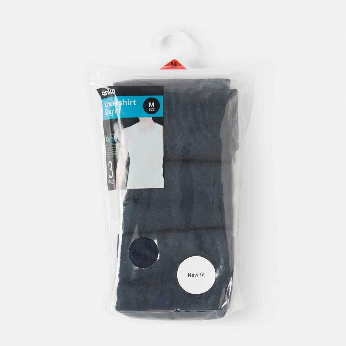 6 3 Pack Singlets DRESS BLUE, 6 of 7