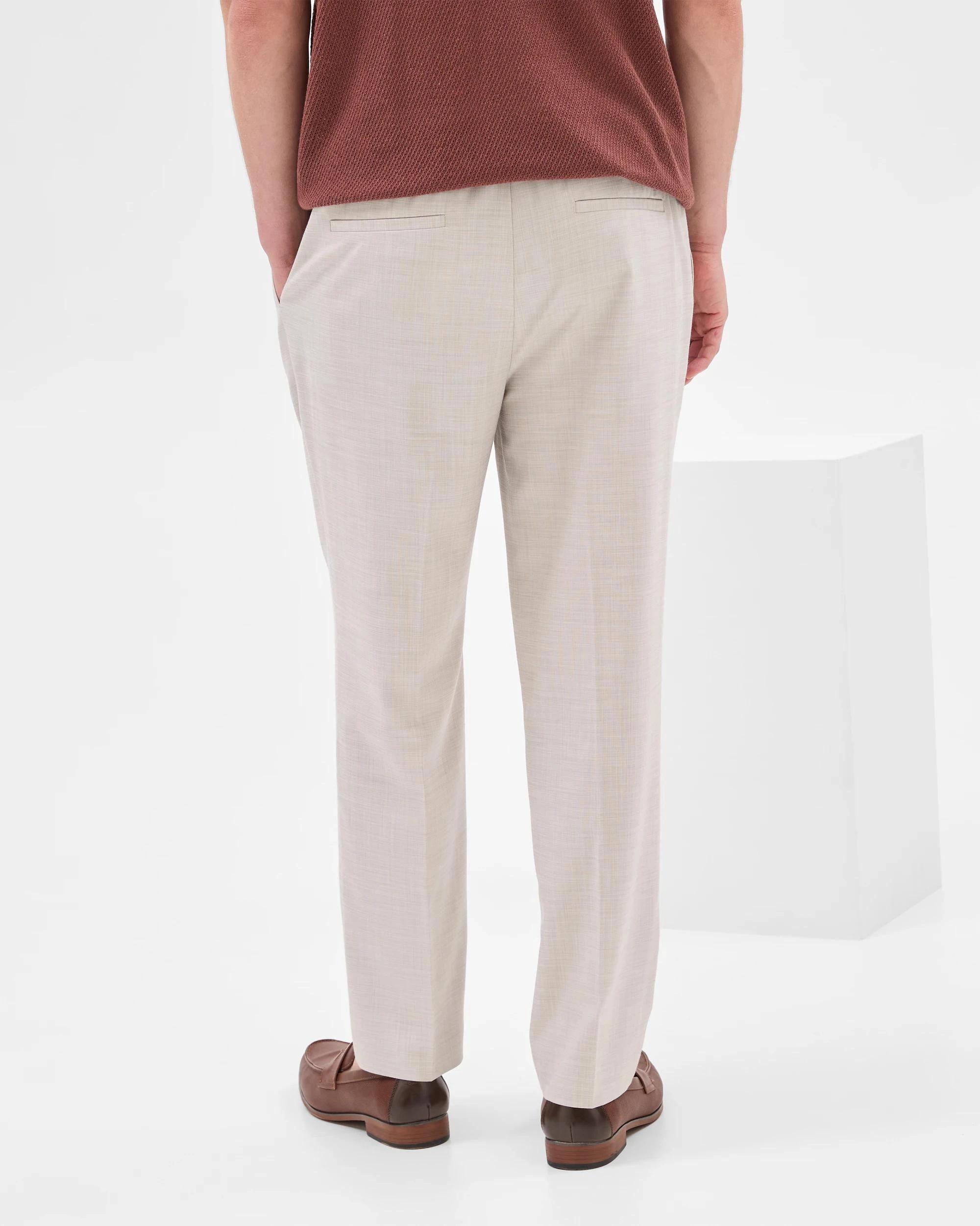 6 Elasticated Waist Pants - Preview ECRU MARLE, 6 of 10