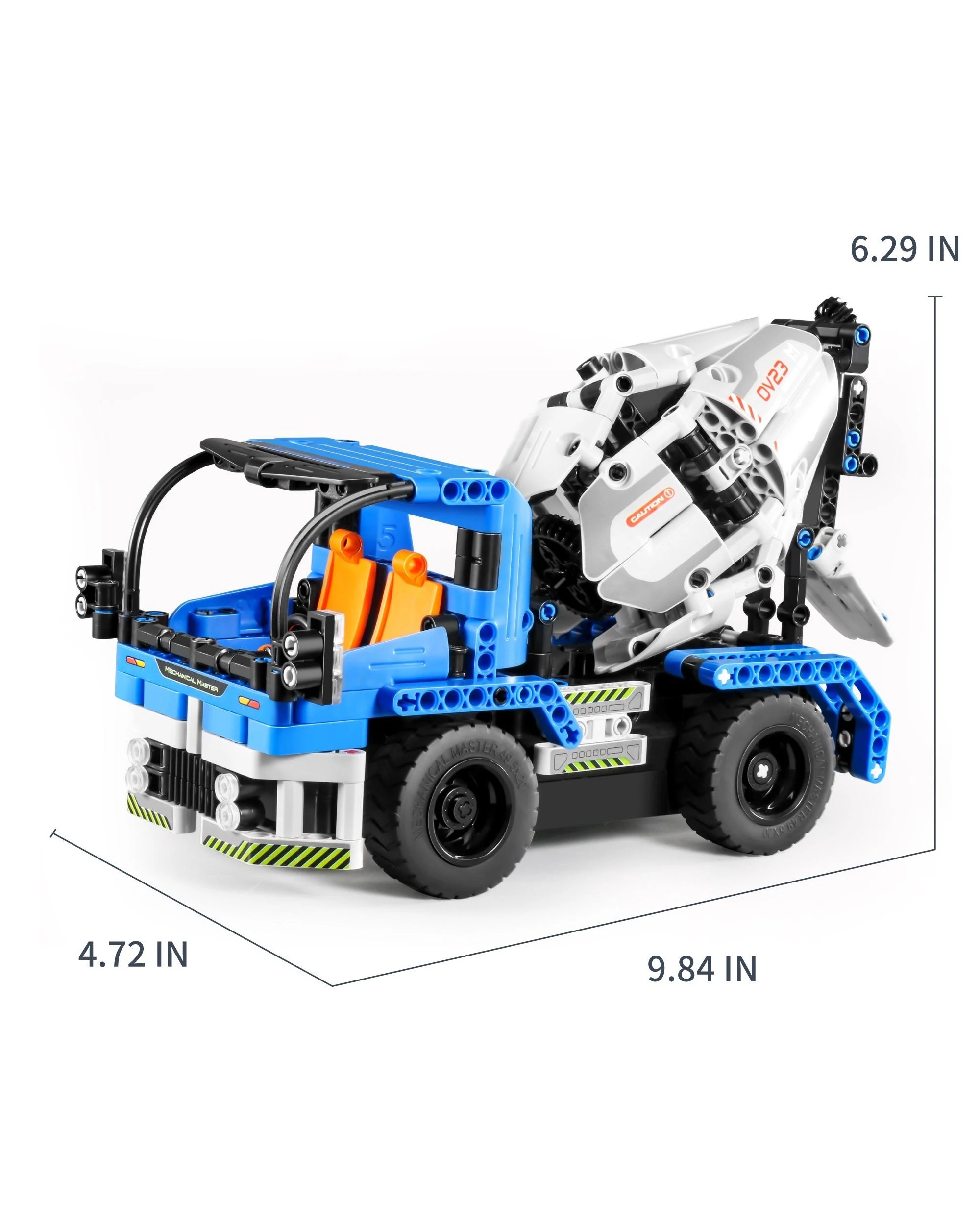 9 iM.Master Mechanical Master Remote Control Cement Truck 2-in-1 394 Piece Model Kit - 8023, 9 of 10