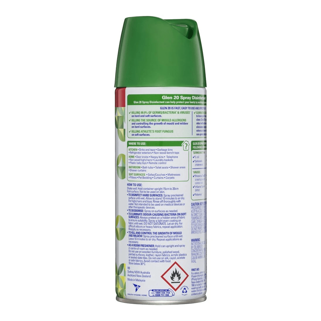 2 Glen 20 Disinfectant Spray 300g Summer Garden, 2 of 3