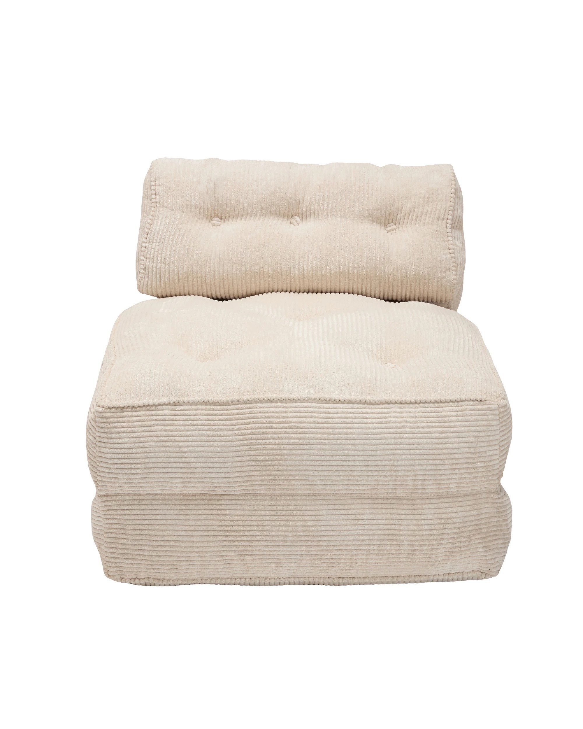 3 IHOMDEC Fordable Corduroy Compression Lazy Sofa - Beige, 3 of 10