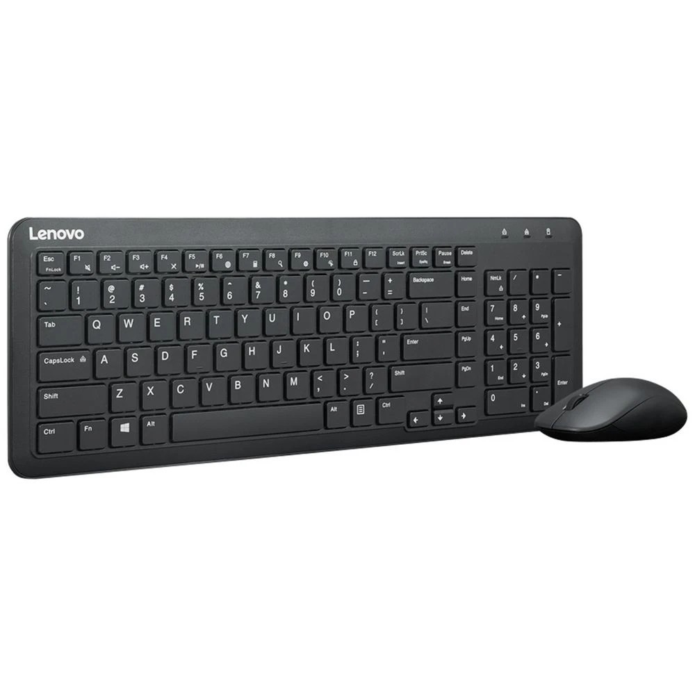 4 Lenovo 300 Wireless Keyboard and Mouse Combo Black, 4 of 5
