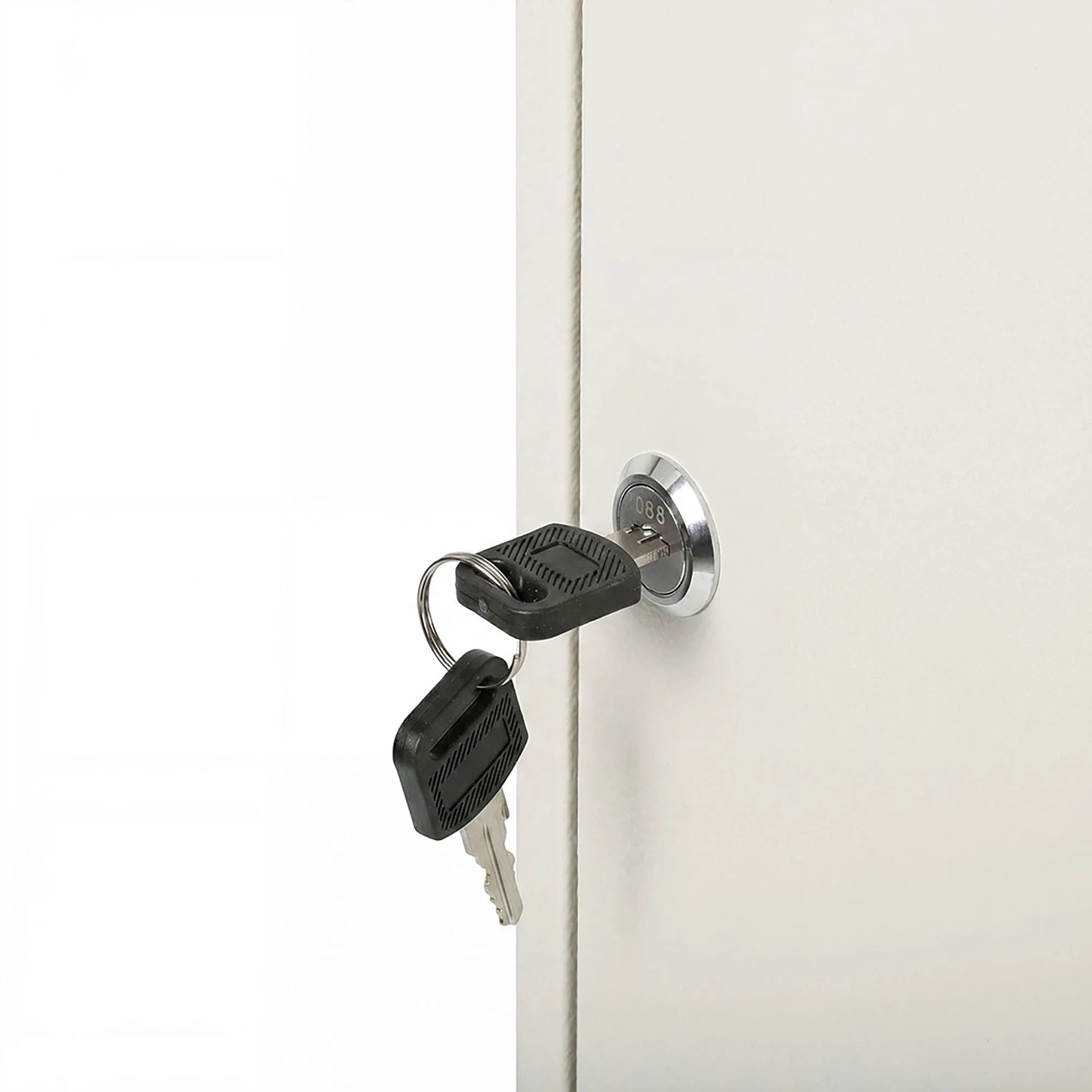 4 Levede Key Safe Cabinet 42-Key Wall Mount Steel Lock Box - White - White, 4 of 8