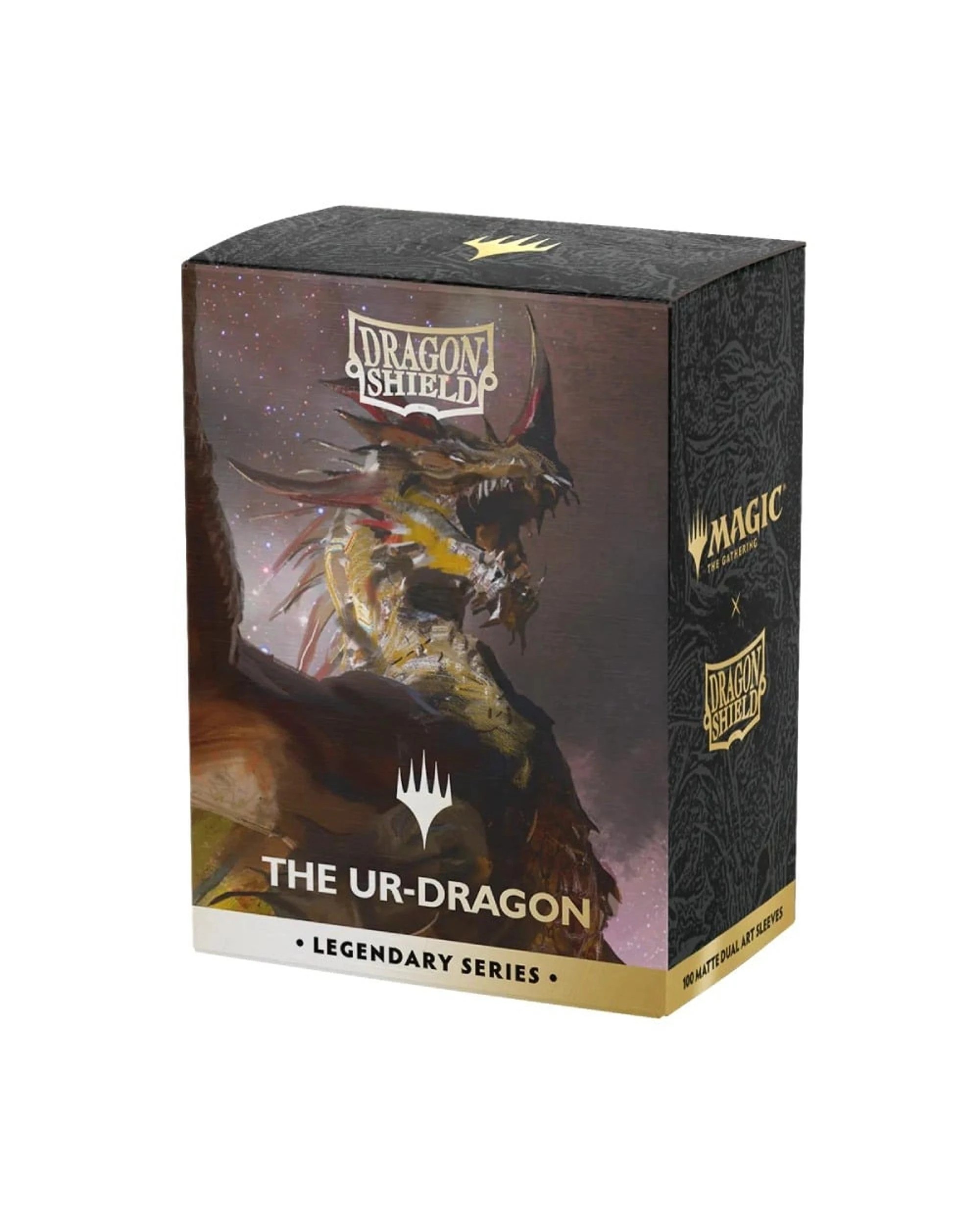 1 Dragon Shield Magic The Gathering Legendary Series The Ur-Dragon Matte Dual Art Sleeves 100 Pack - Black, 1 of 2
