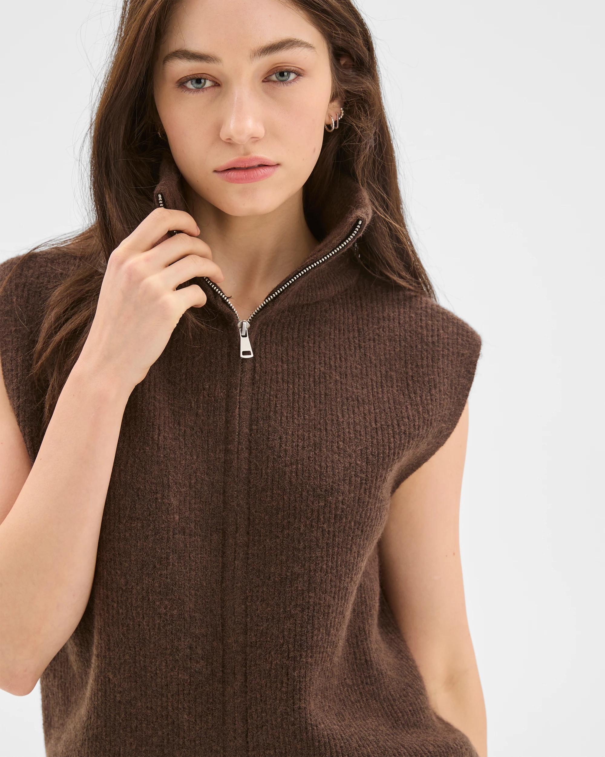 6 Lily Loves High Neck Vest BARK, 6 of 7