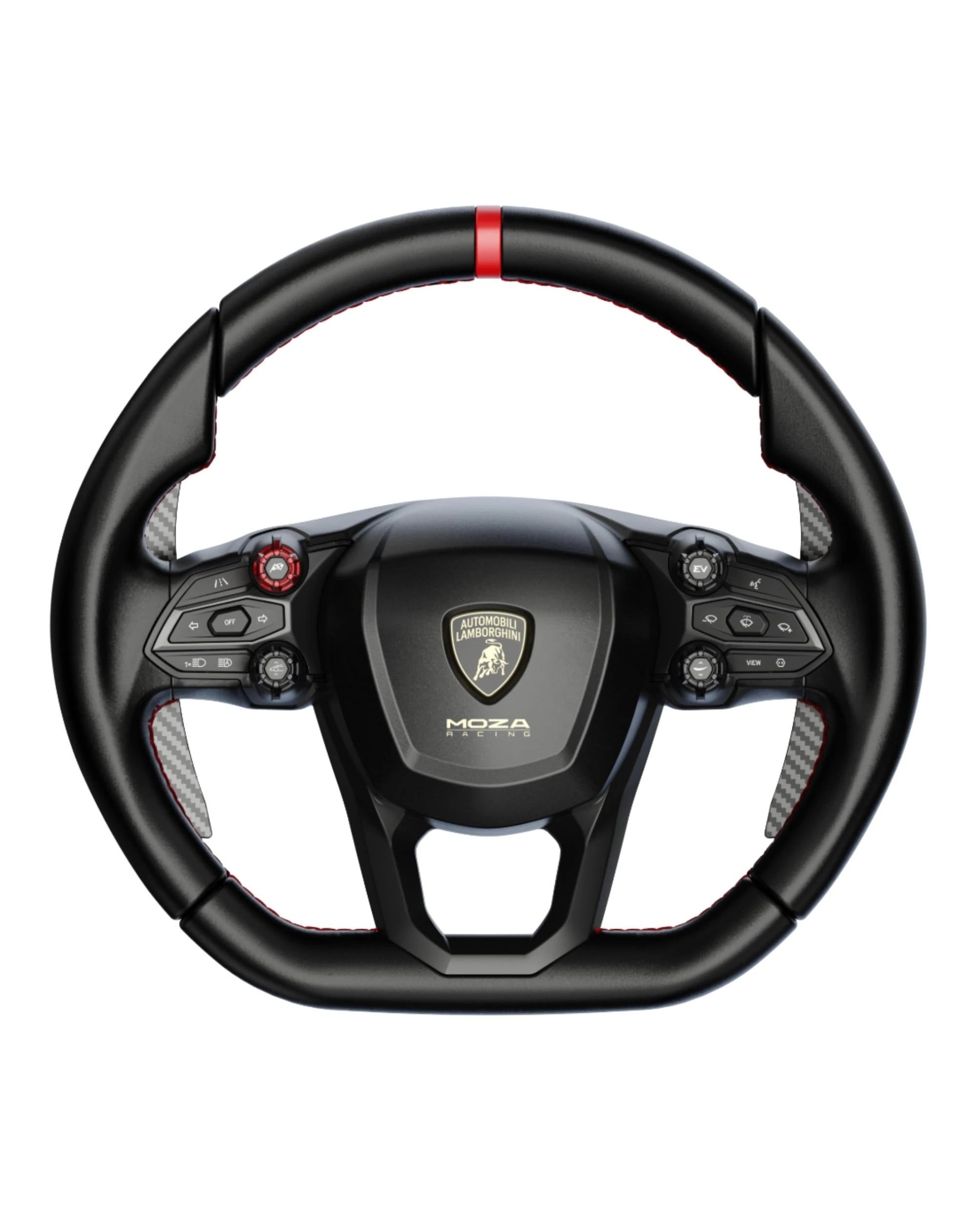 1 MOZA Racing Automobili Lamborghini Revuleto Sim-Racing Steering Wheel - Black, 1 of 8
