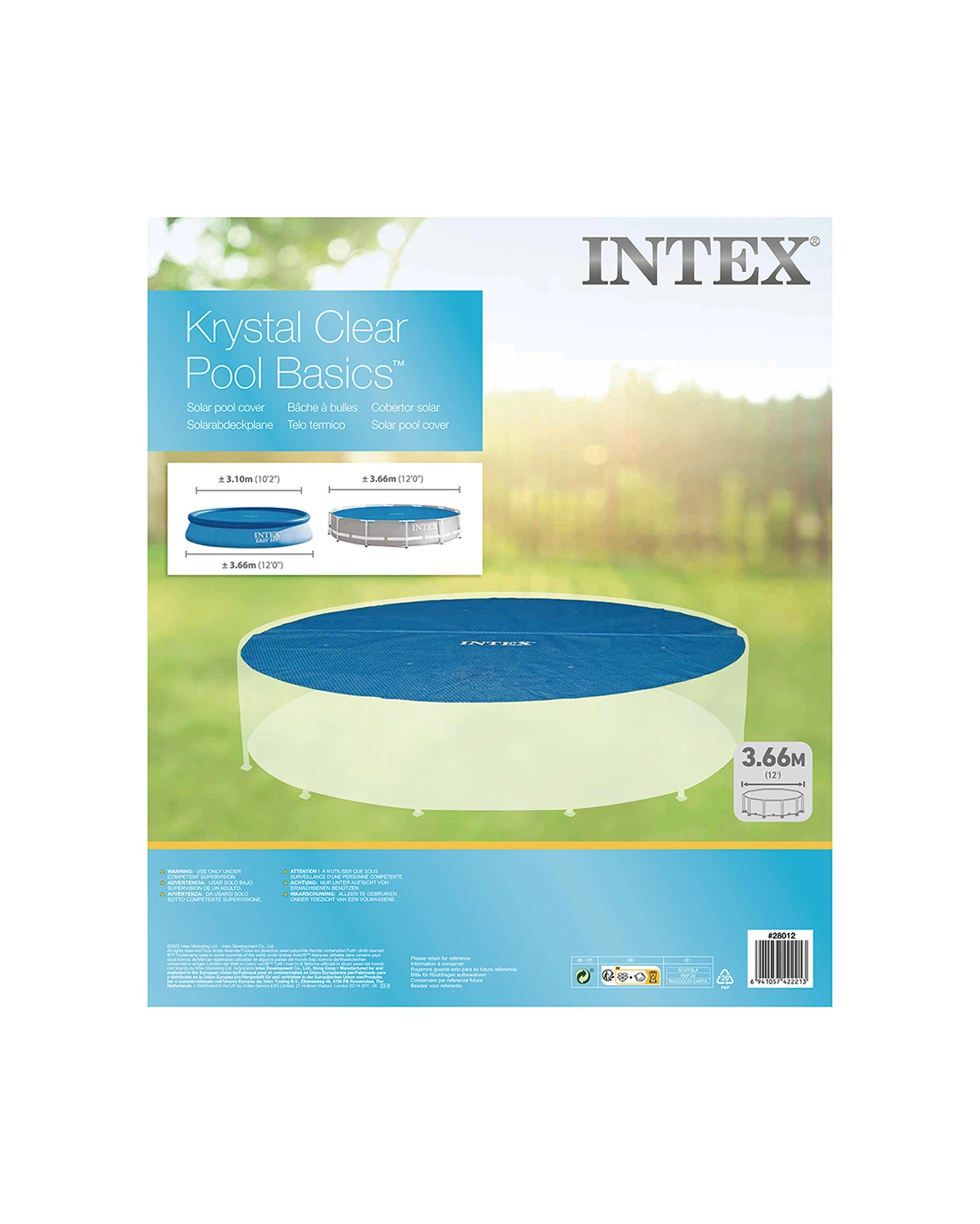 5 Intex Above Ground Solar Outdoor Pool Cover - Blue, 5 of 5