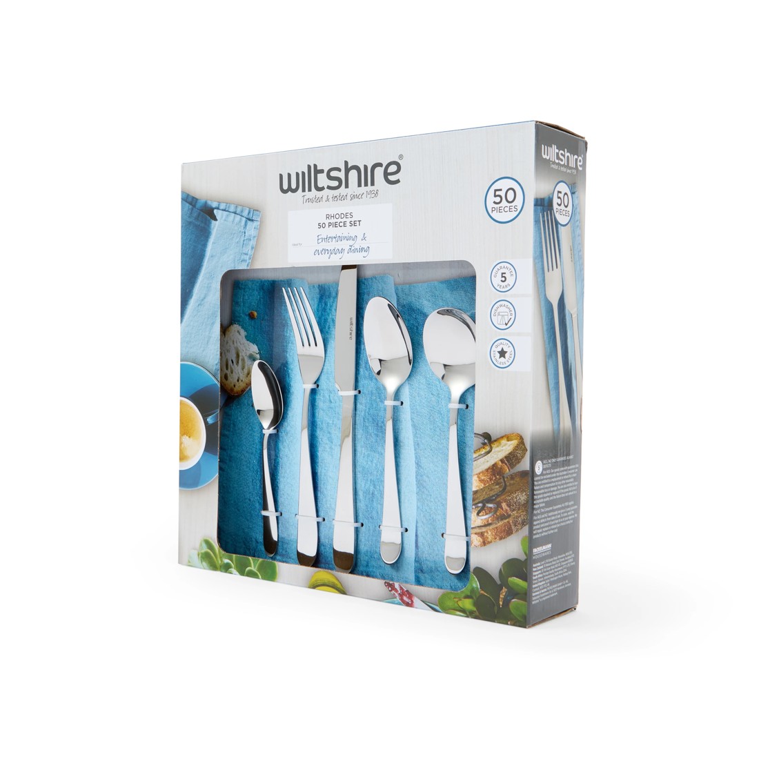 3 50 Piece Wiltshire Rhodes Cutlery Set, 3 of 4
