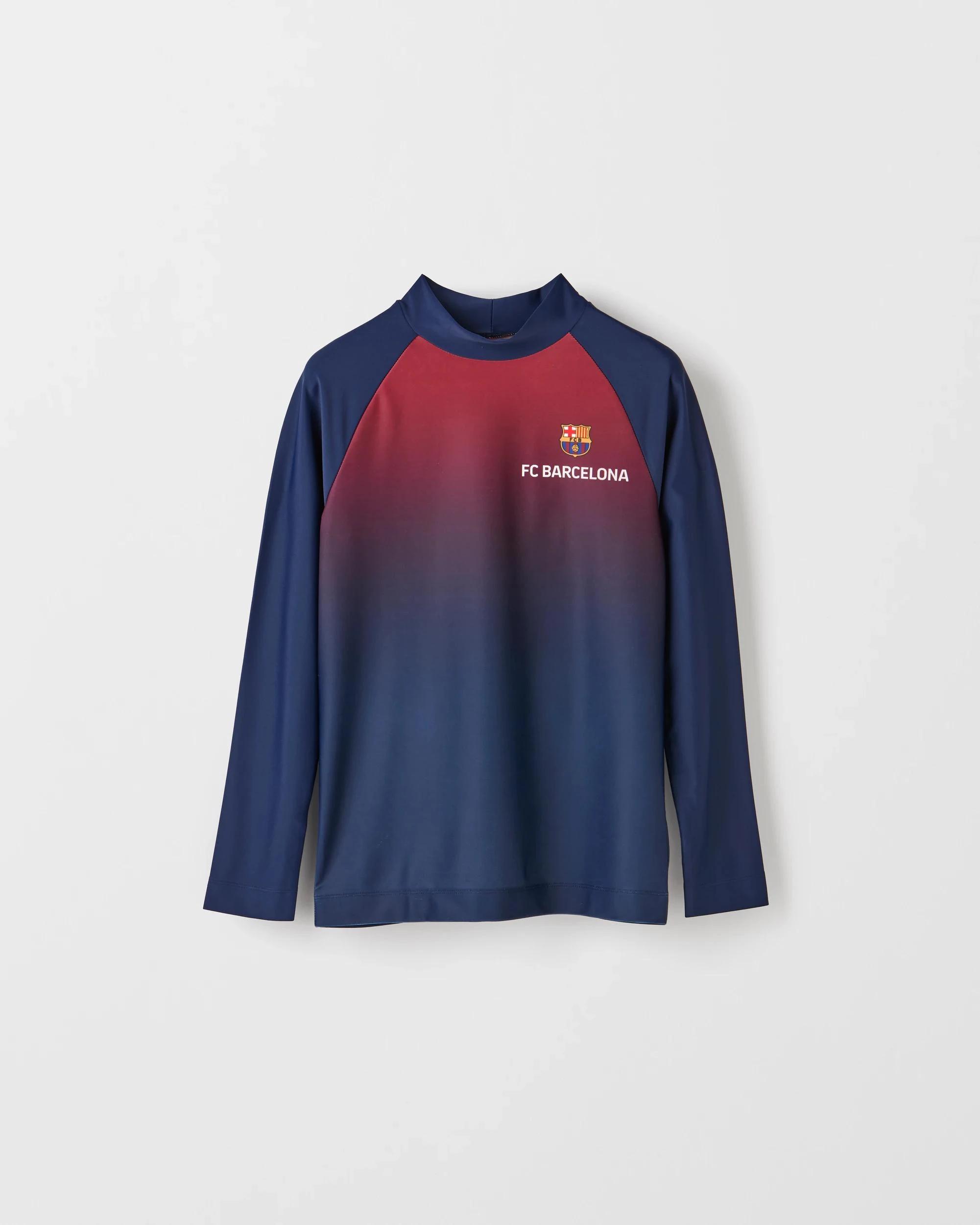 1 UEFA Champions League Barcelona Long Sleeve Rash Vest NAVY, 1 of 2