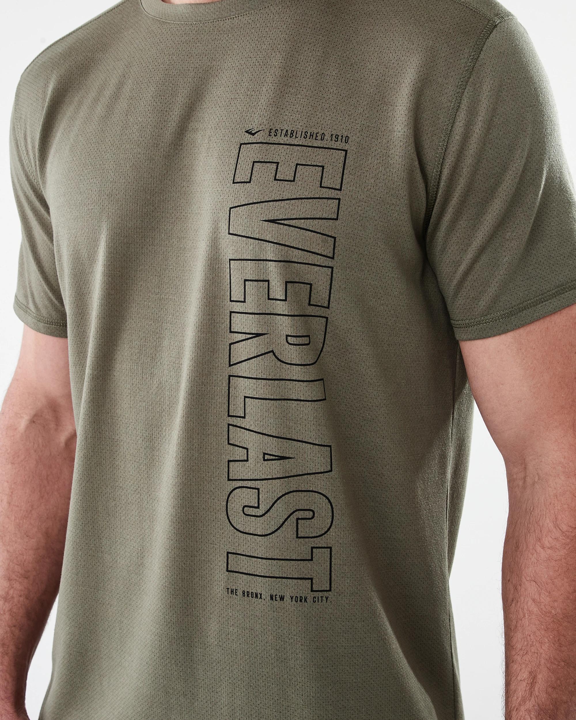 5 Everlast Mens Mesh T-shirt Olive, 5 of 6