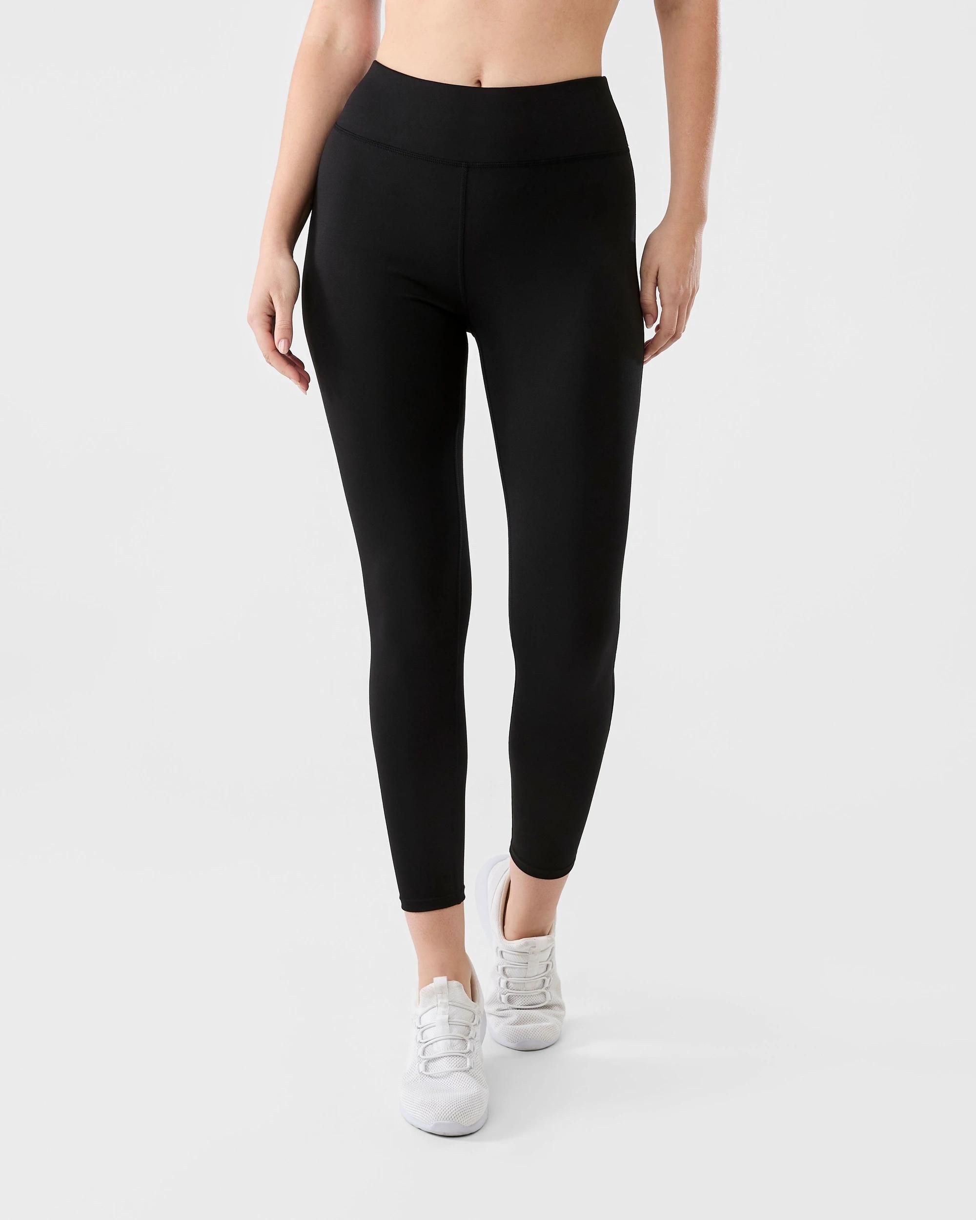 1 Active Womens Full Length Core Everyday Comfort Leggings Black, 1 of 4