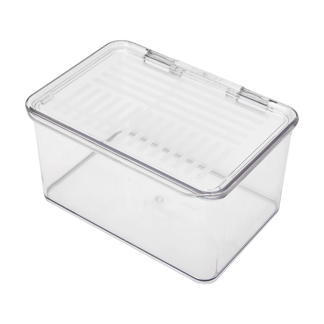 1 Clear Short Square Container with Lid, 1 of 6