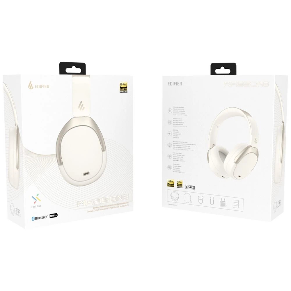 7 EDIFIER WH950NB Wireless ANC Over-Ear Headphones Ivory, 7 of 7
