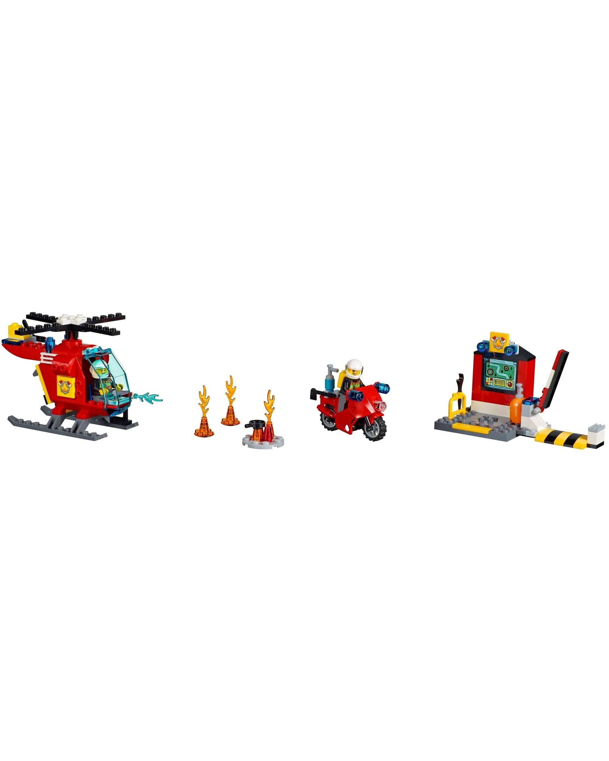 5 LEGO 10685 Fire Suitcase: Helicopter, Motorbike & Rescue Base, 5 of 5