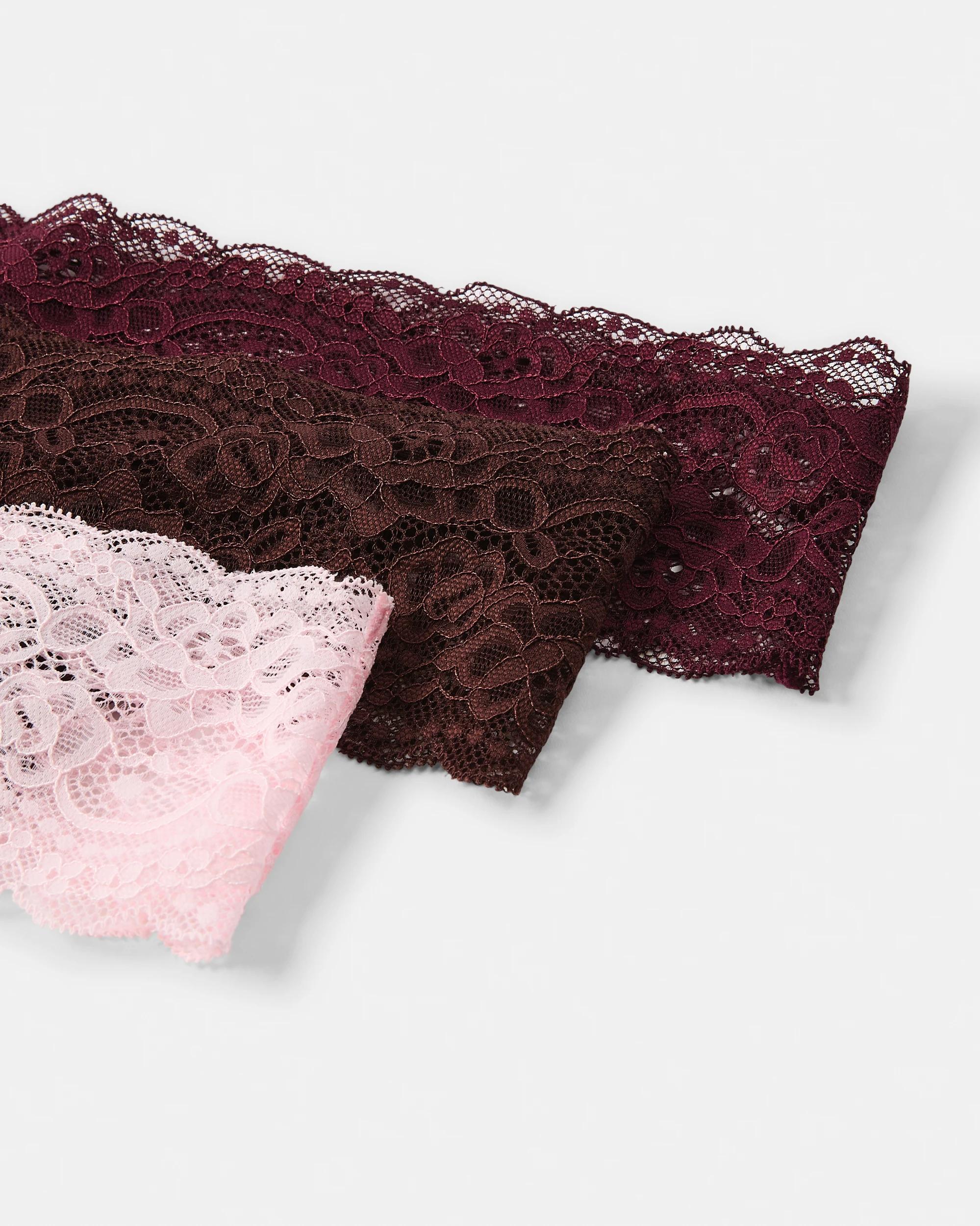 3 3 Pack Lace G-String Briefs Cc Vr Ba, 3 of 8