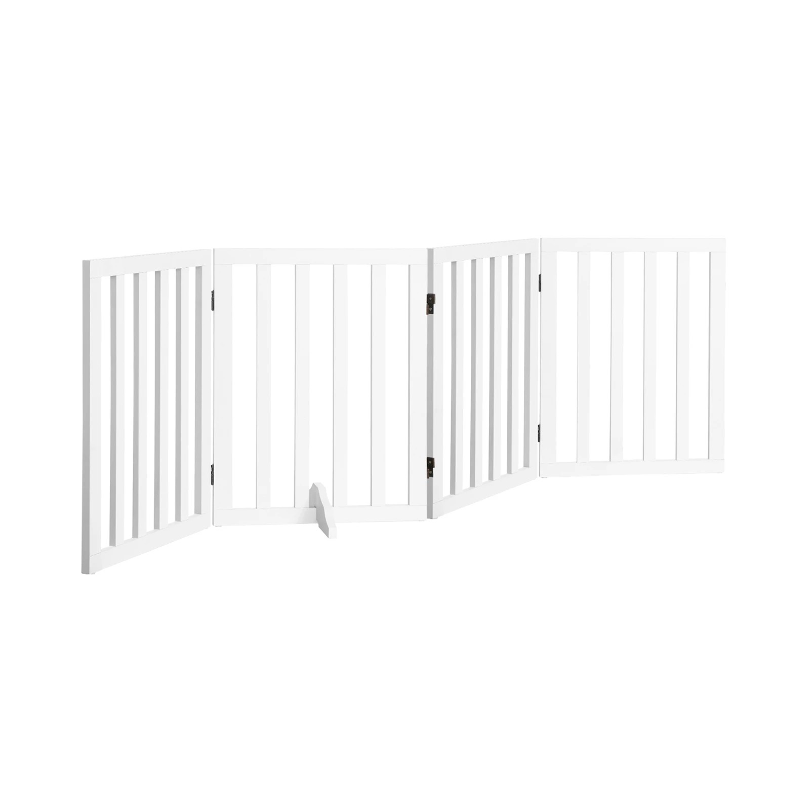 8 Alopet Wooden Pet Gate Dog Fence Safety Stair Barrier Security Door 4 Panels - White, 8 of 10