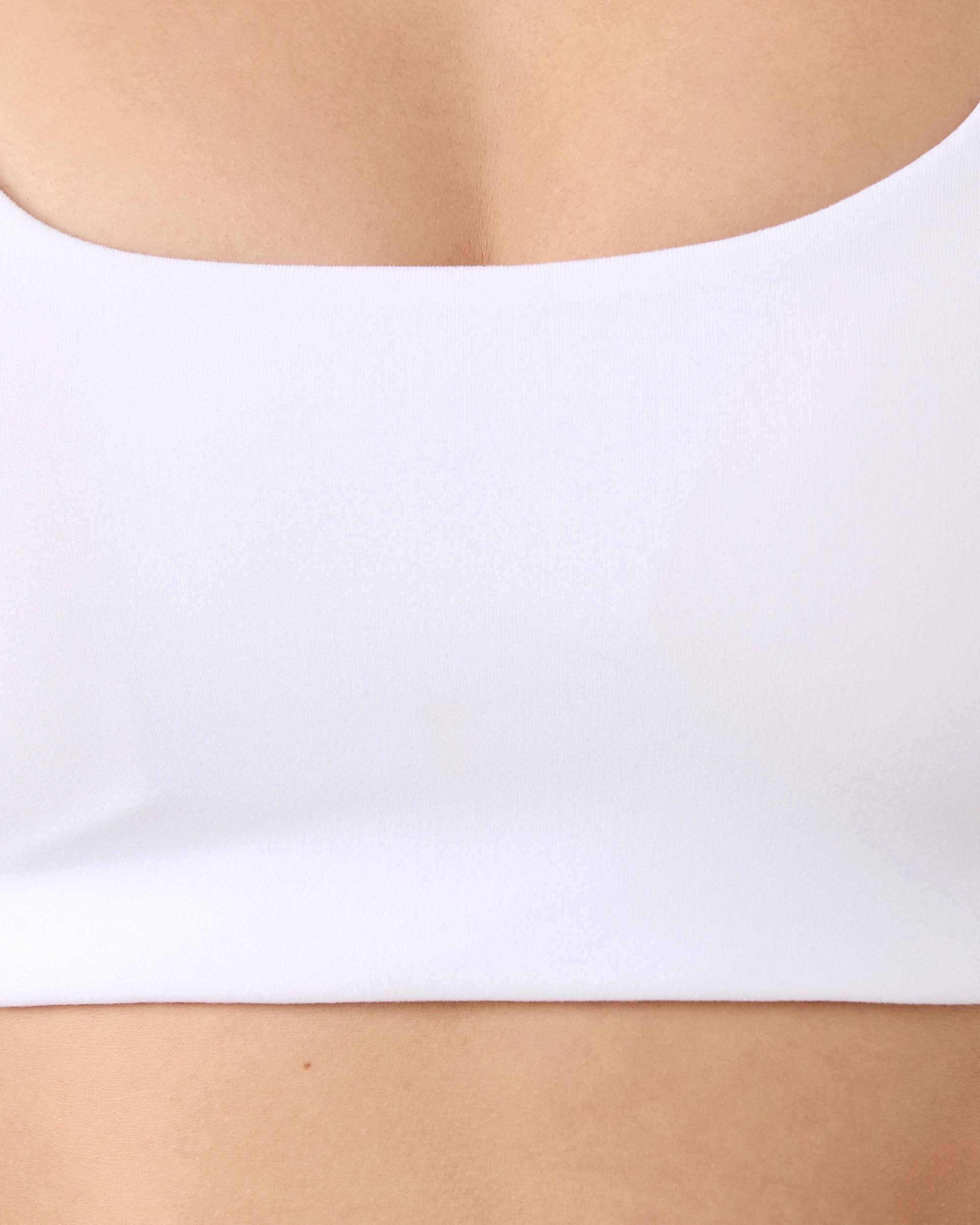 7 Active Womens Open Back Crop White, 7 of 8