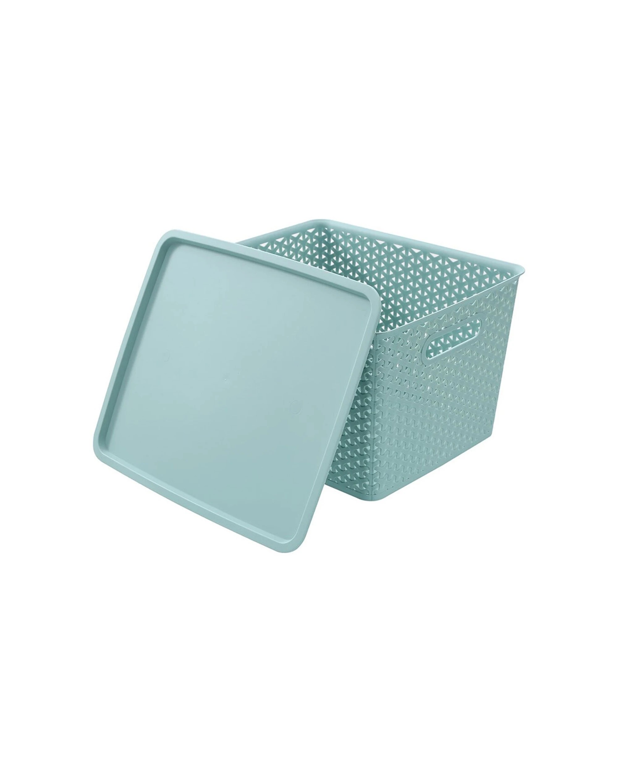 3 Boxsweden Wicker Basket Large 36cm X 30cm X 22.5cm With Lid - Assorted, 3 of 5