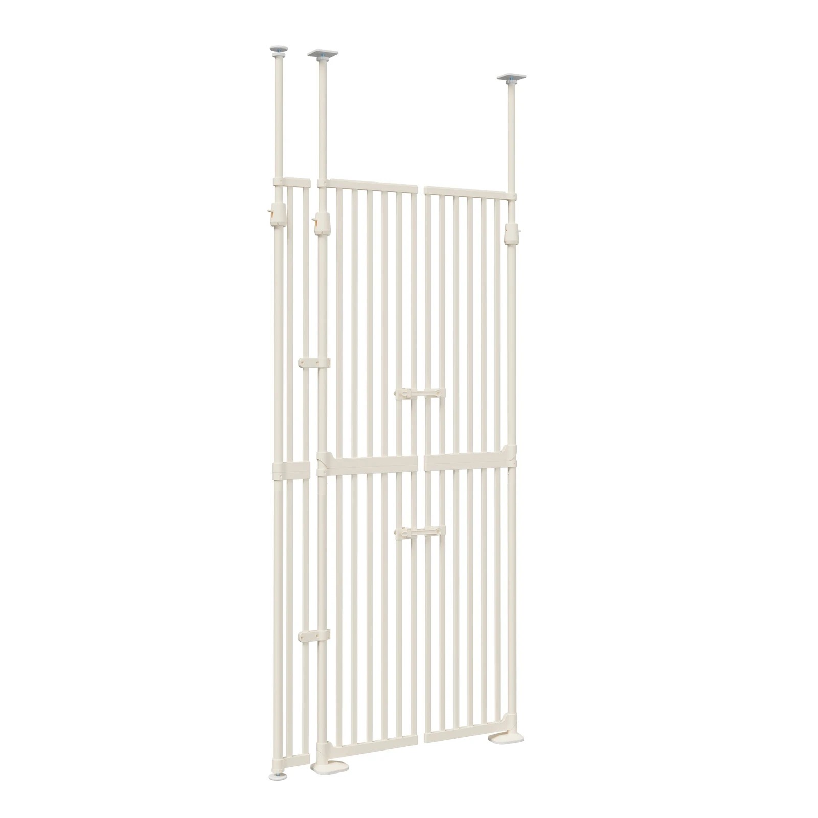 4 Alopet 190cm-264cm Retractable Safety Gate Pet Dog Cat Extra Tall Fence - White, 4 of 5