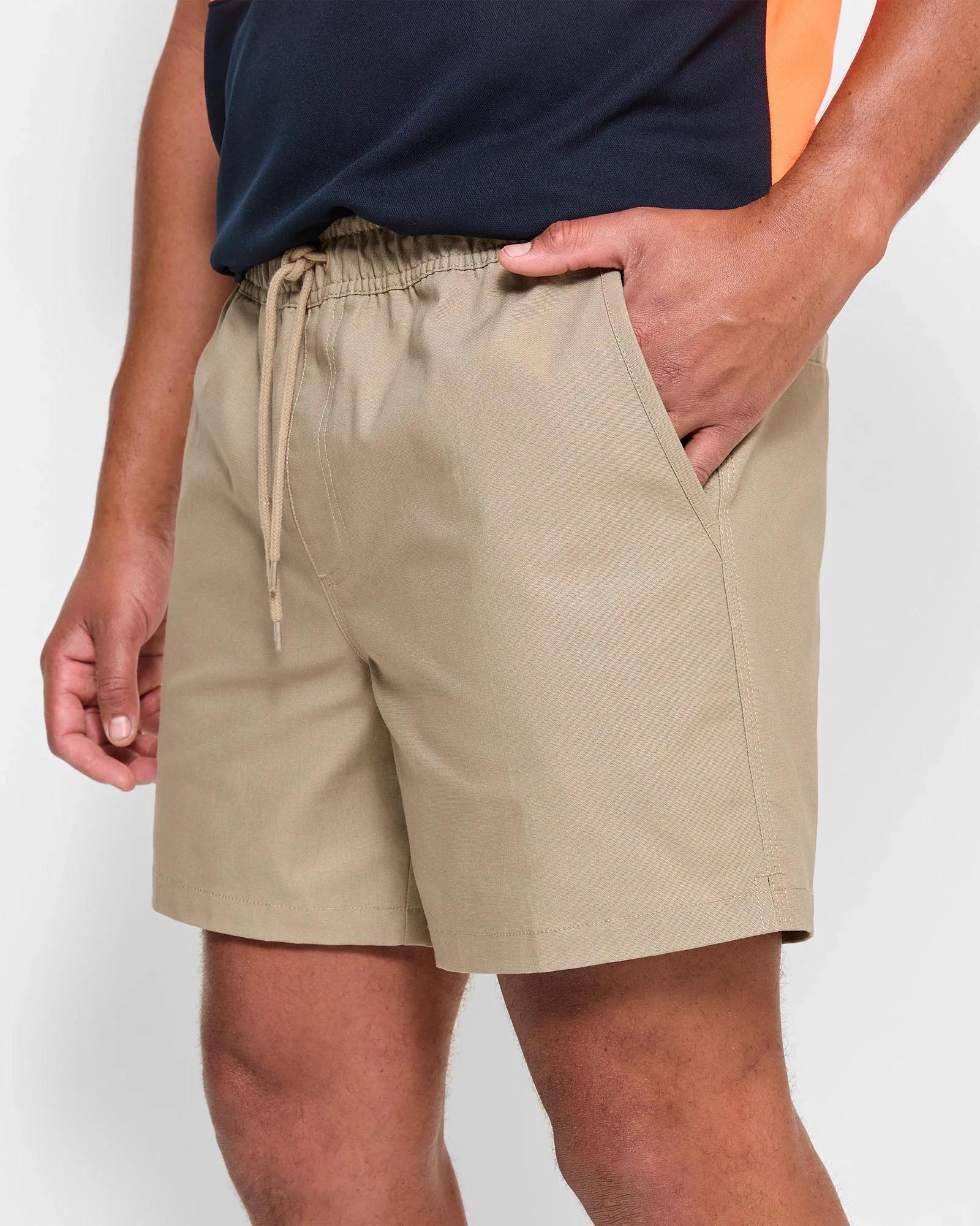 3 Graphite Performance Elastic Waist Work Shorts STONE, 3 of 5