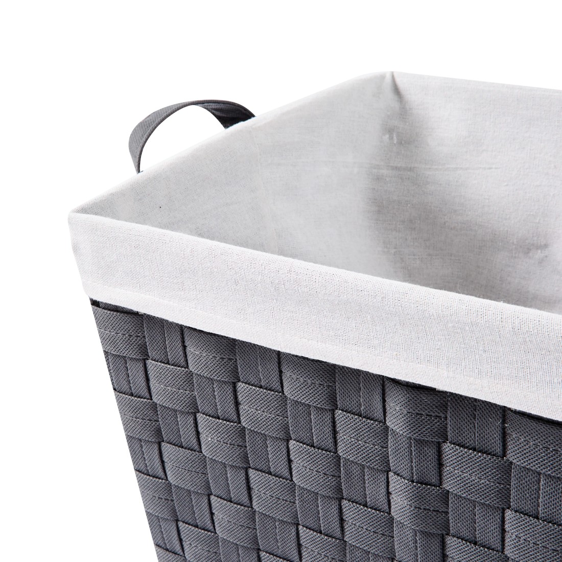 6 Non Woven Basket with Liner - Medium, Charcoal, 6 of 8
