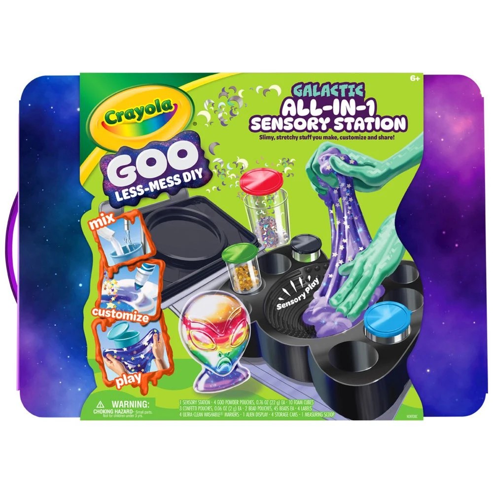 1 Crayola Goo All-in-1 Sensory Station Galactic, 1 of 9