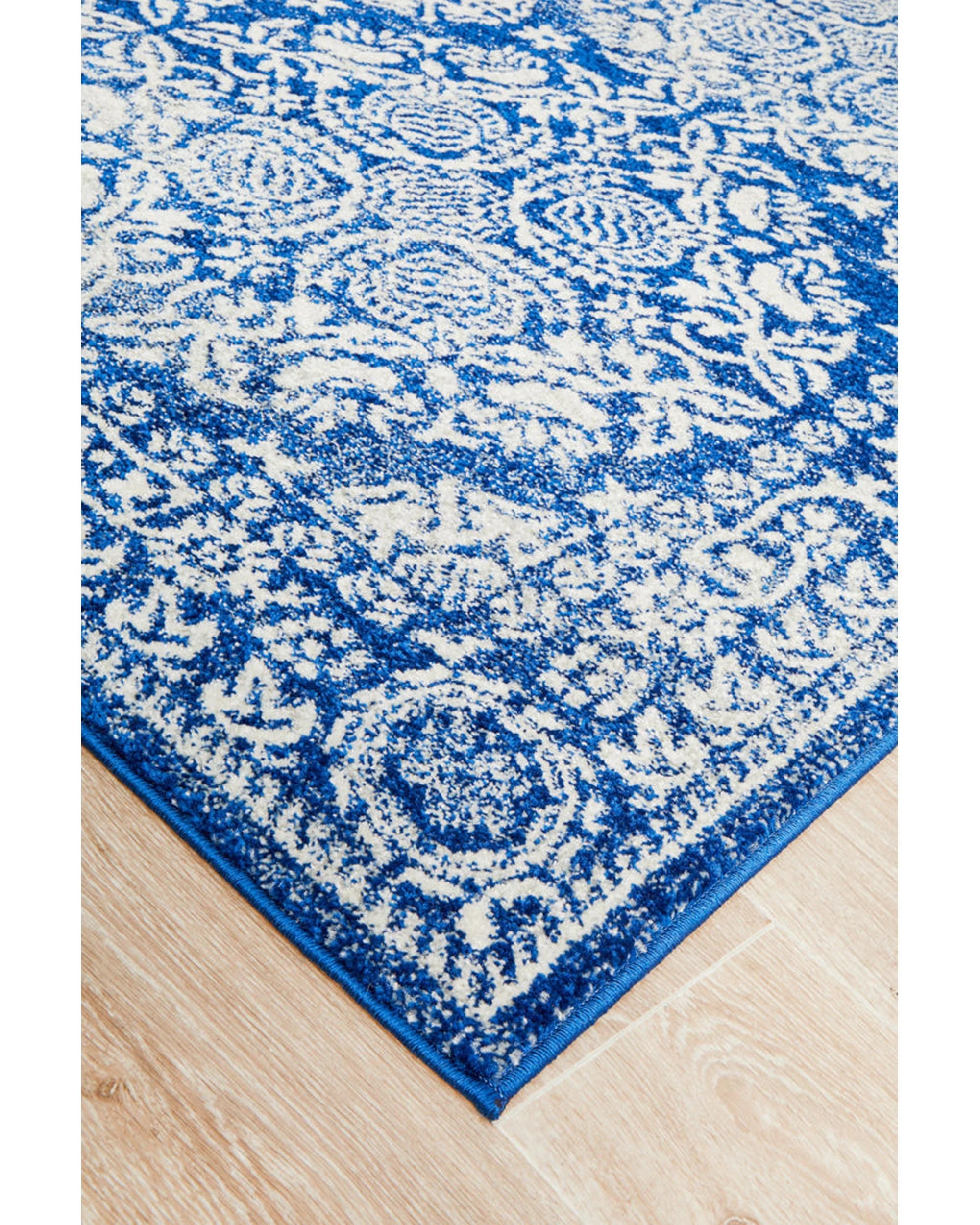 5 Rug Culture Mirage Gwyneth Transitional Navy Rug, 400x300 cm, 10mm Polypropylene, Power-Loomed - Blue, 5 of 9
