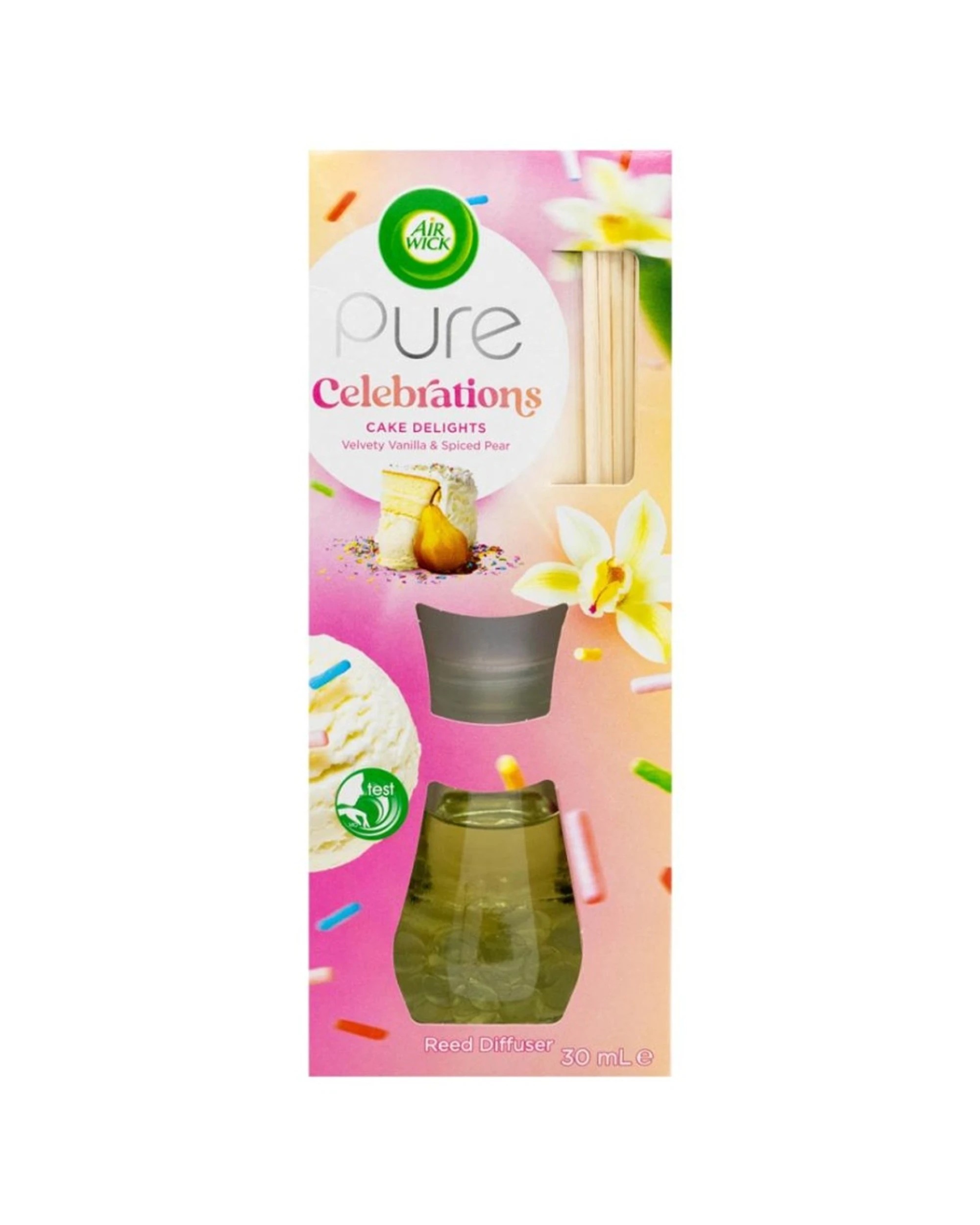 Air Wick 8PK Reed Diffuser Celebrations Cake Delight Fragrance 30ml ...